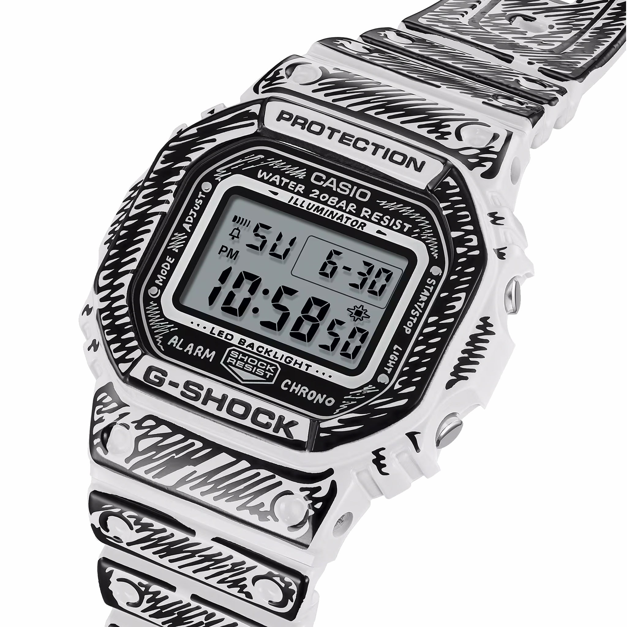 G-SHOCK x Joshua Vides DW5600JV-7 (White) - August Shop