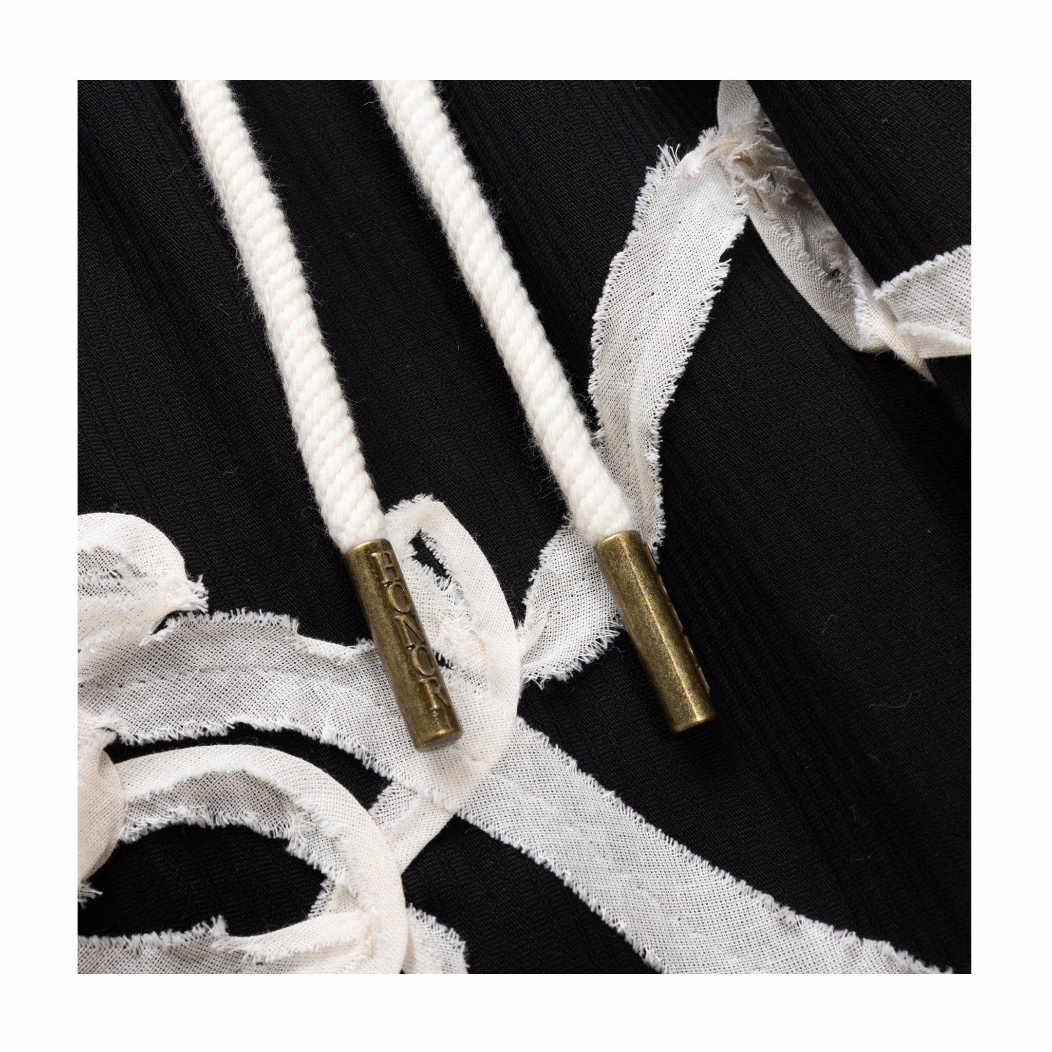 Honor The Gift Floral Ribbon Ankle Pant (Black/White) - August Shop