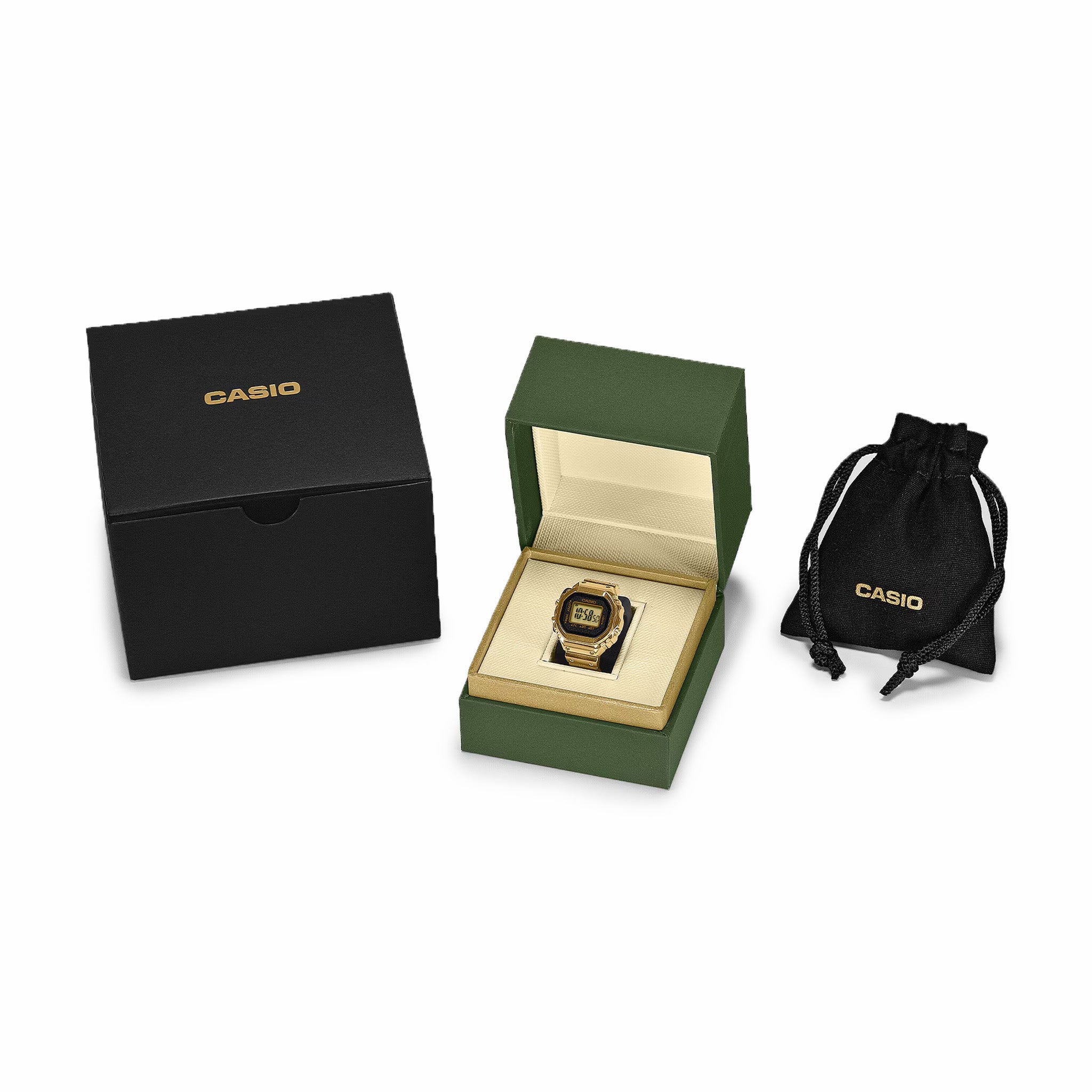 Casio Ring Watch - CRW001G-9 (Gold) - August Shop