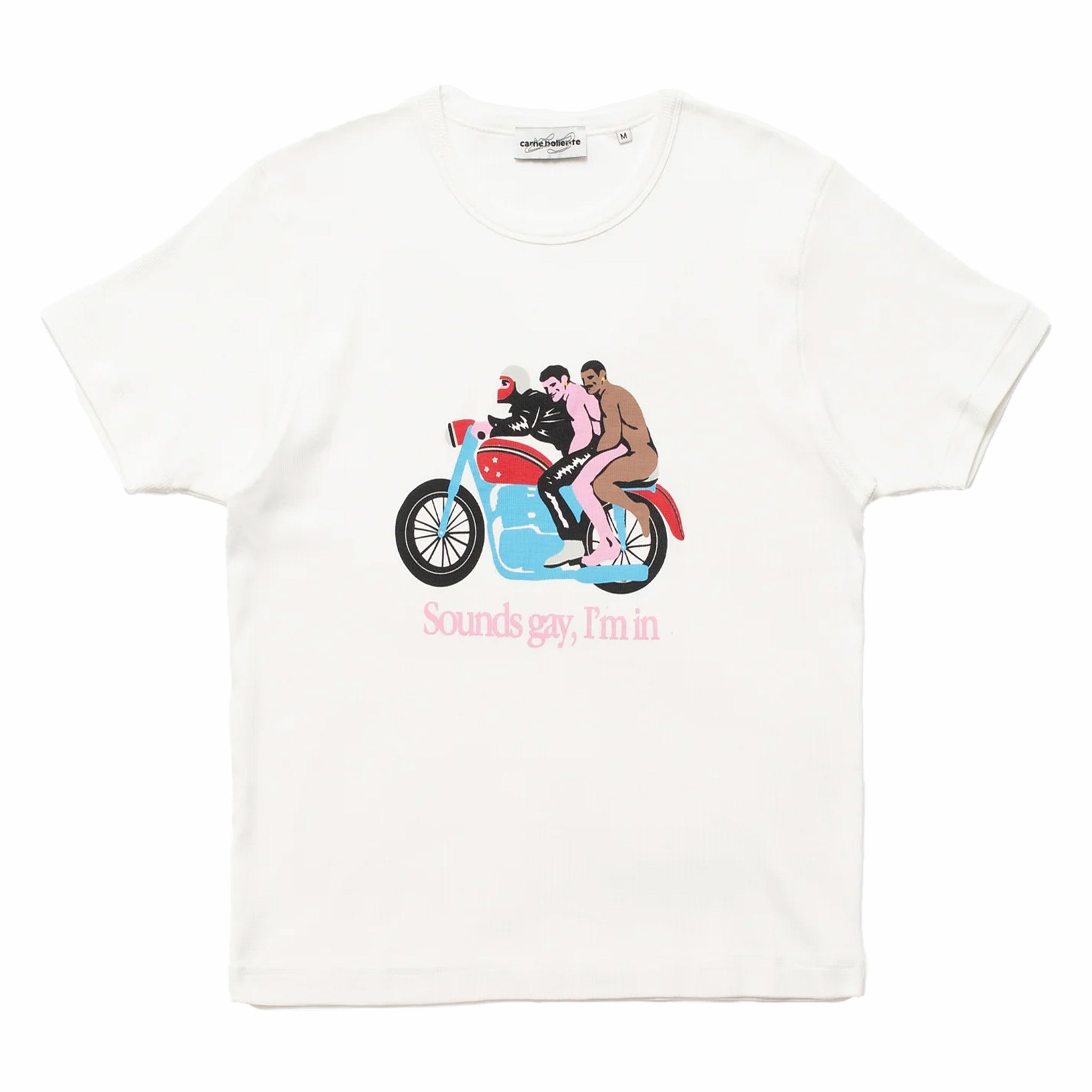 Carne Bollente Sounds Gay, We're In T-Shirt (Off White) - August Shop