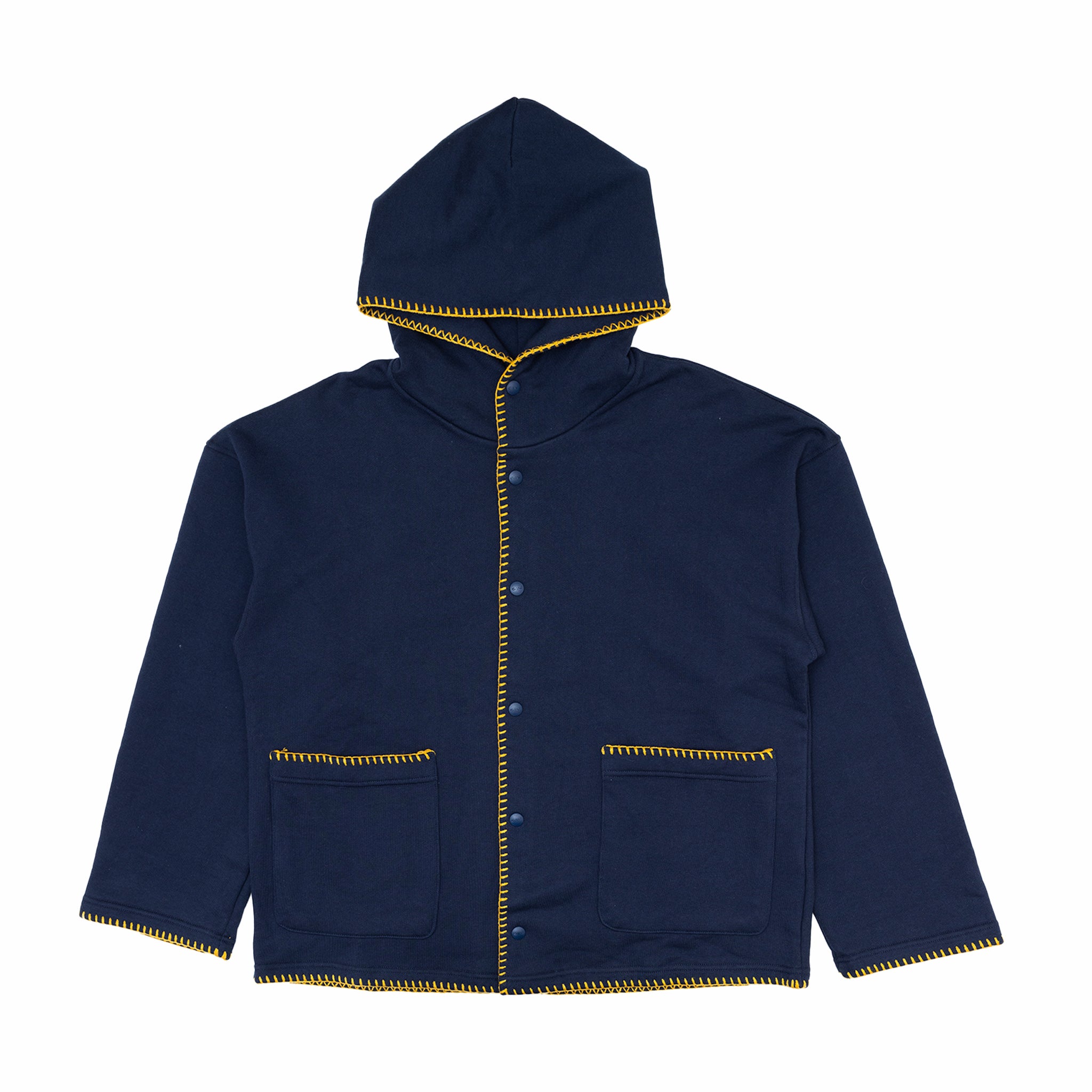 Estudio Niksen Embroidery Pocket Hoodie (Navy) - August Shop