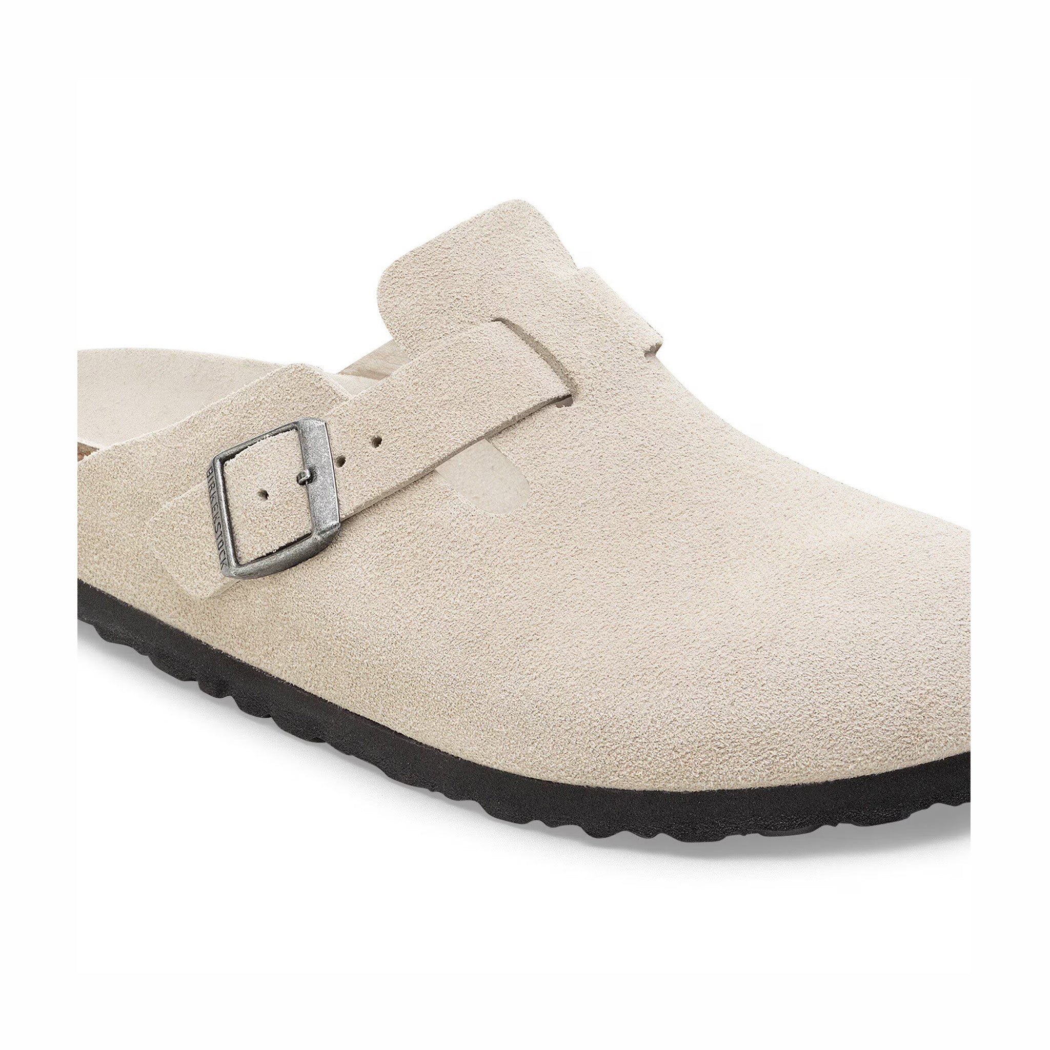 Birkenstock Women's Boston Suede Leather - Narrow (Oyster Tonal) - August Shop