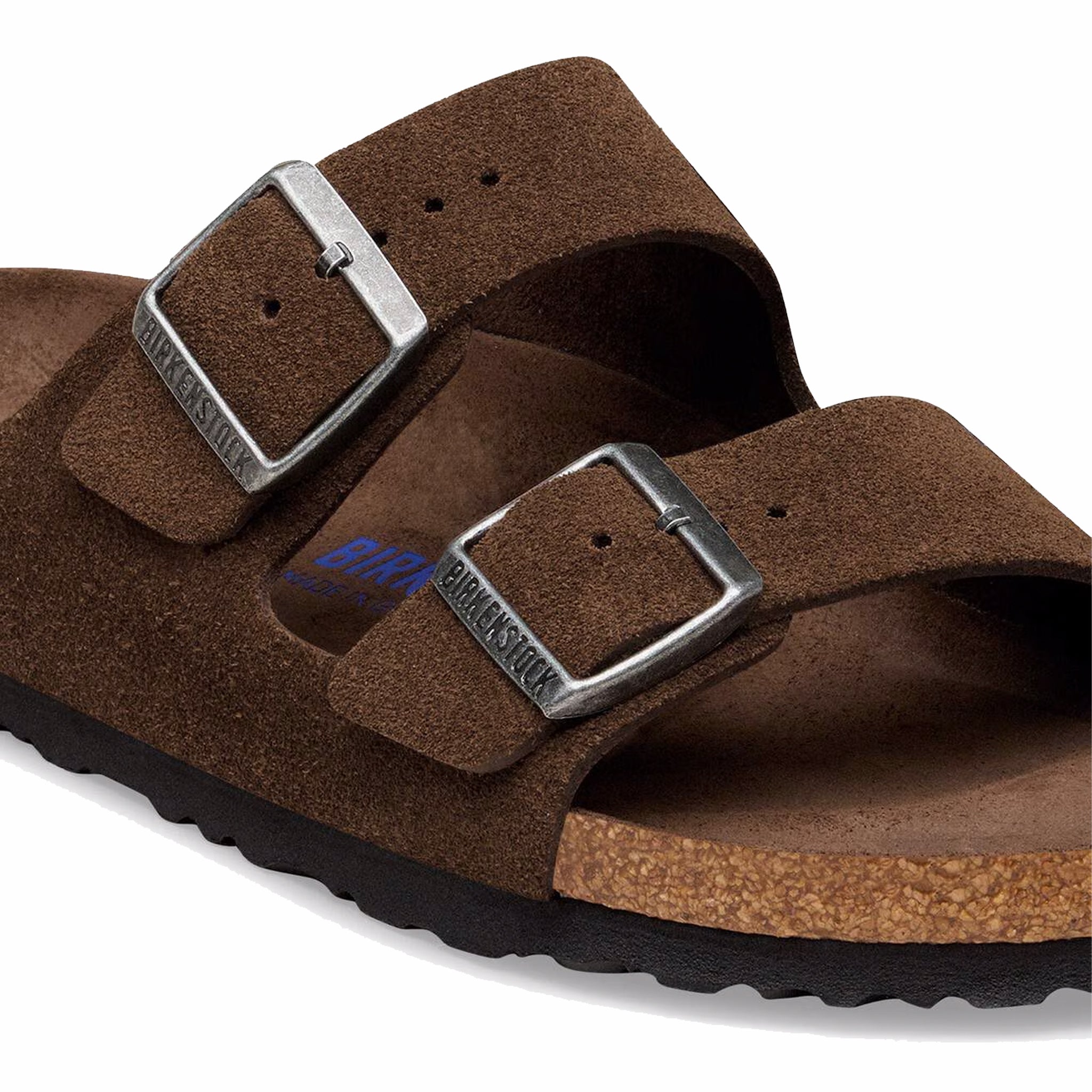 Birkenstock Men's Arizona Soft Footbed Suede Leather - Regular (Carafe Tonal FB) - August Shop
