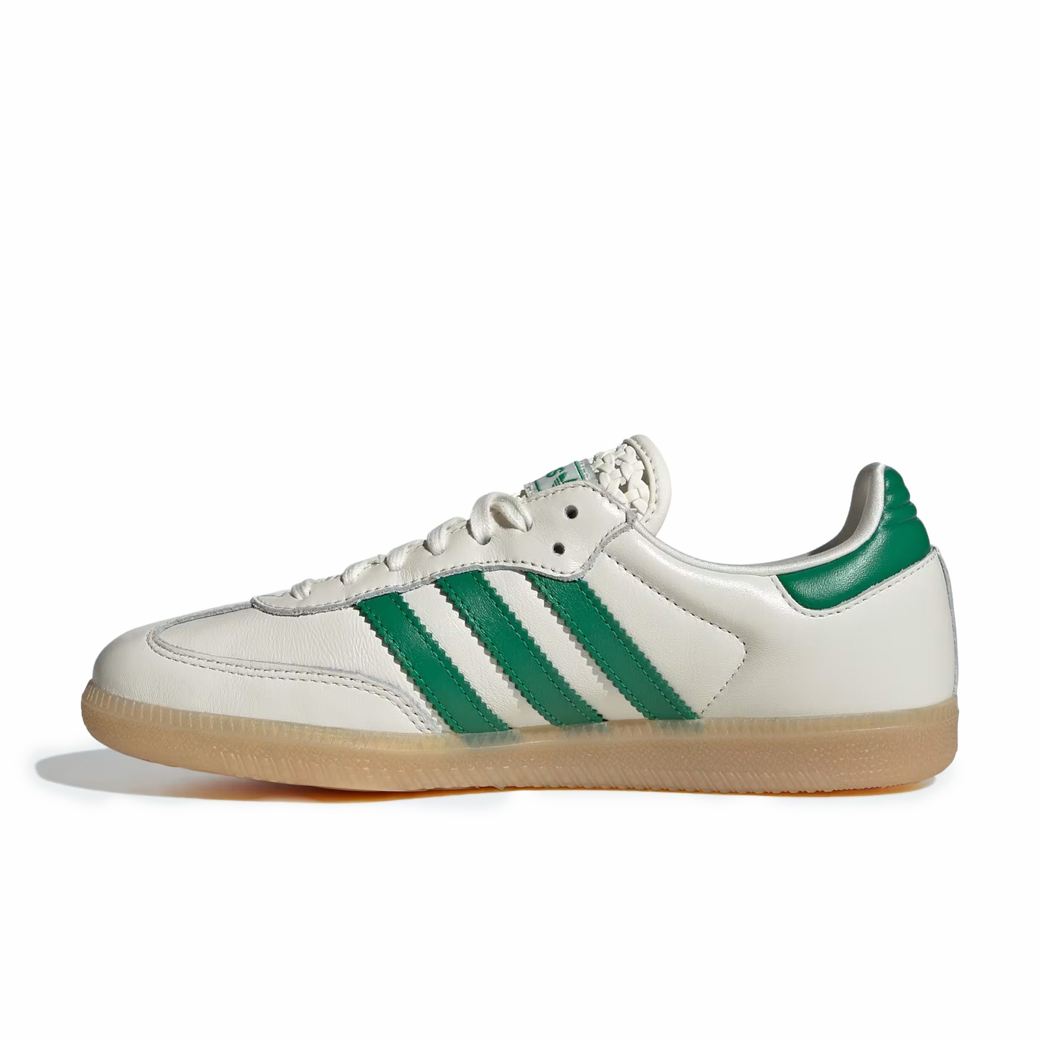 Adidas Women's Samba OG (Off White/Green/Gold Metallic) - August Shop