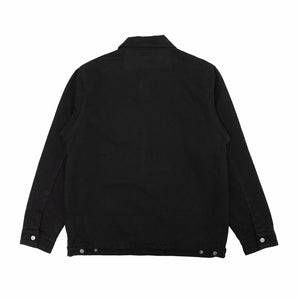 August "Ski the Midwest" Canvas Work Jacket (Black) - August Shop