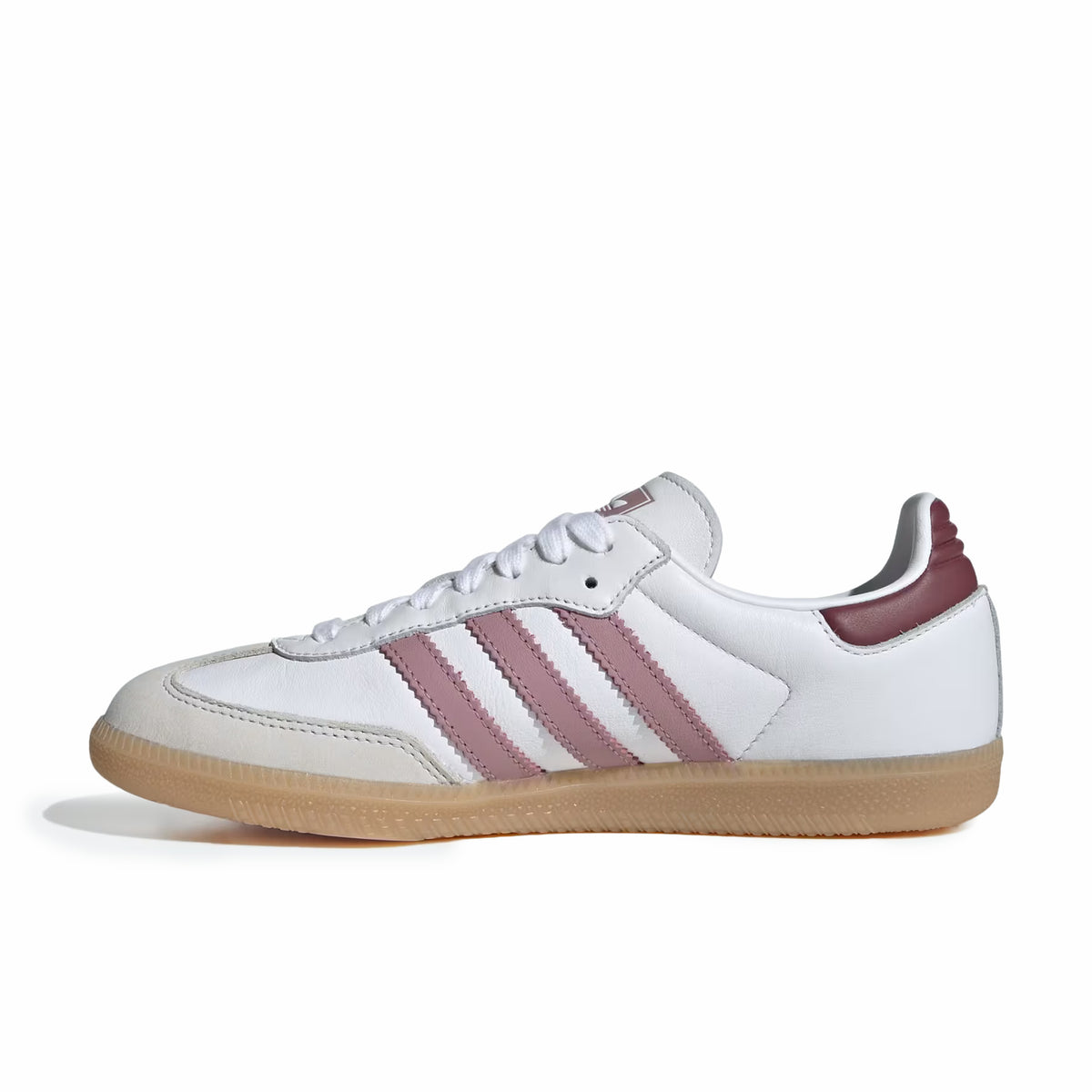 Adidas Women's Samba OG (Cloud White/Magic Mauve/Burgundy) - August Shop