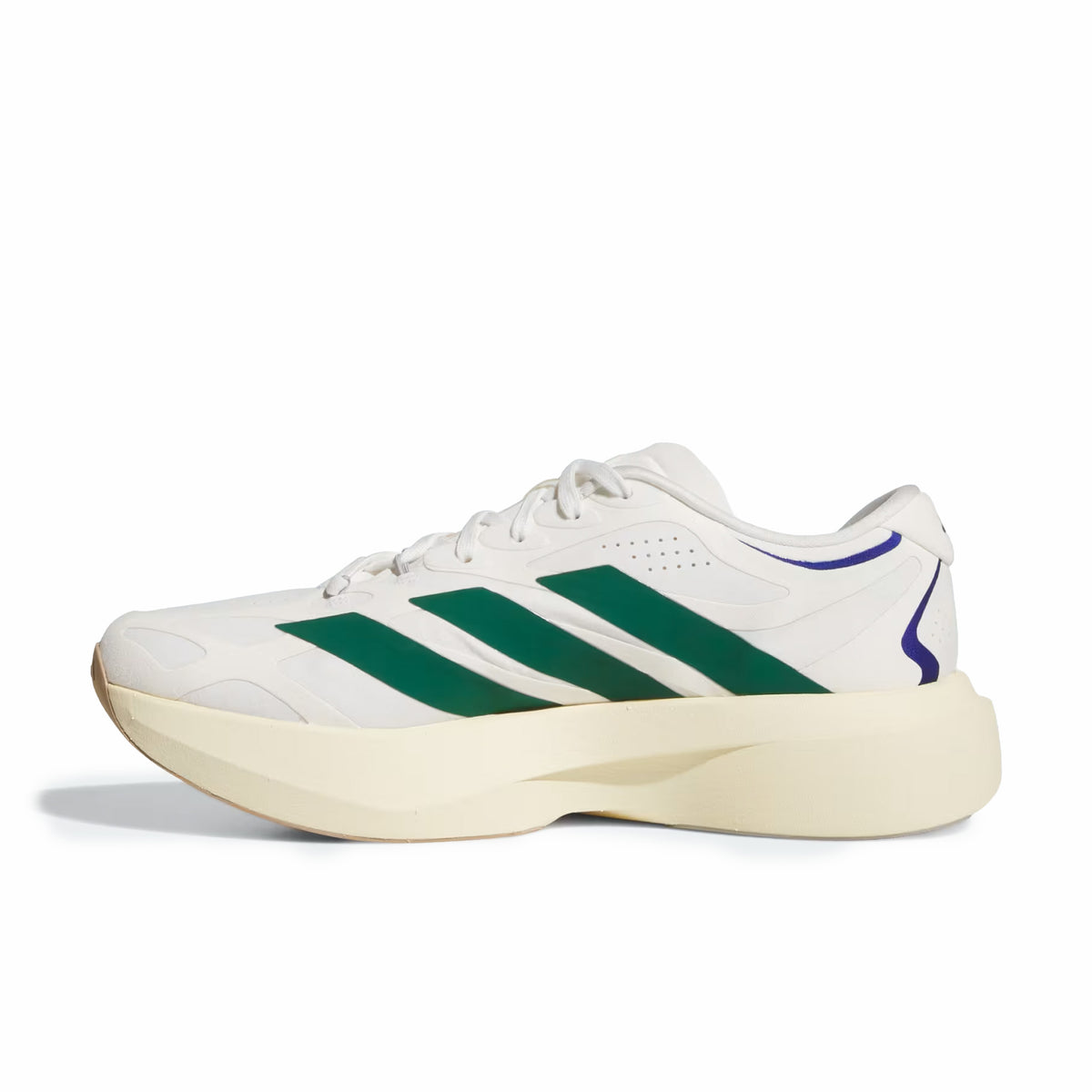 Adidas Men's Adizero EVO SL EXO SUEDE (Core White/Collegiate Green/Cream White)