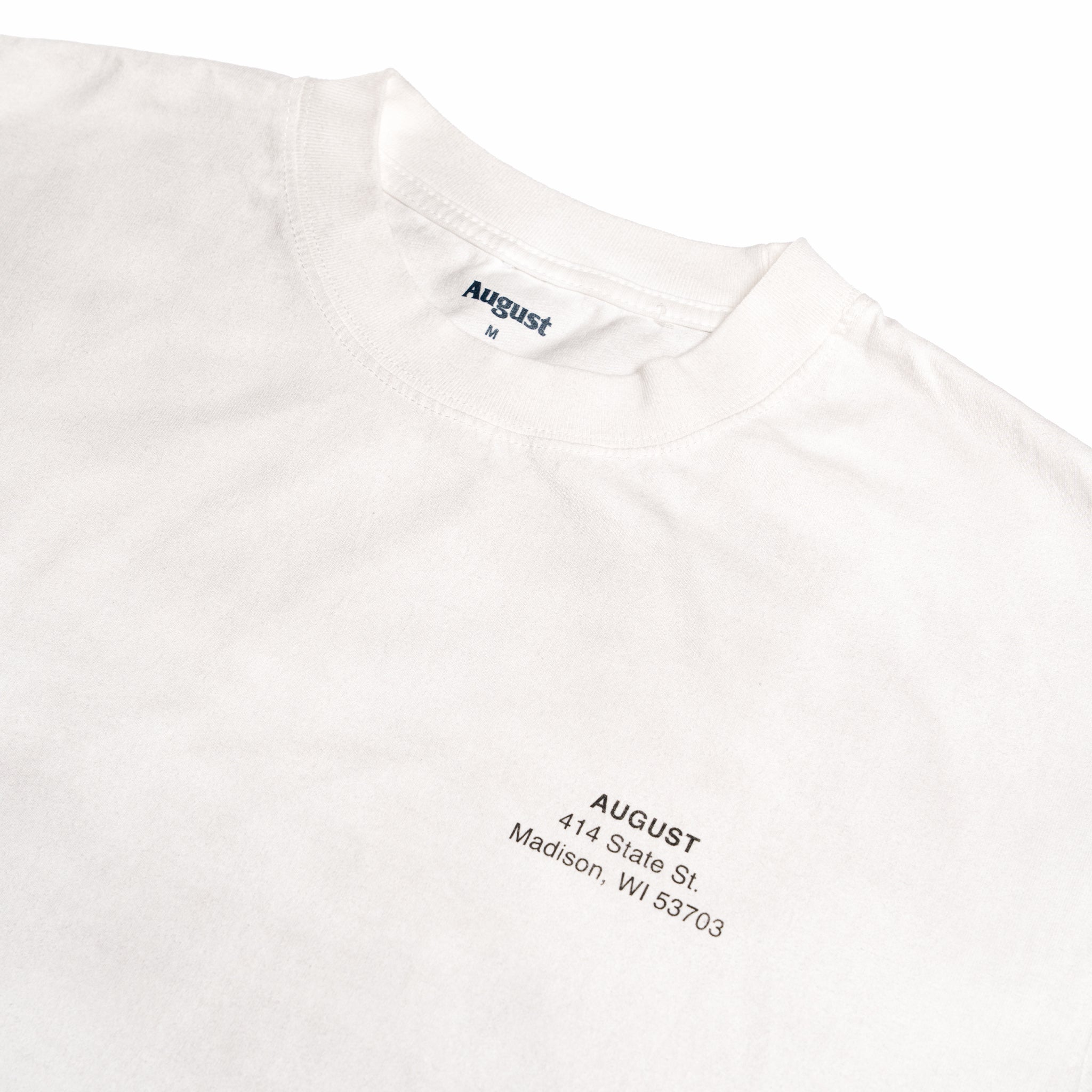 August "Violet" 7.5oz Heavyweight T-Shirt (Dirty White) - August Shop