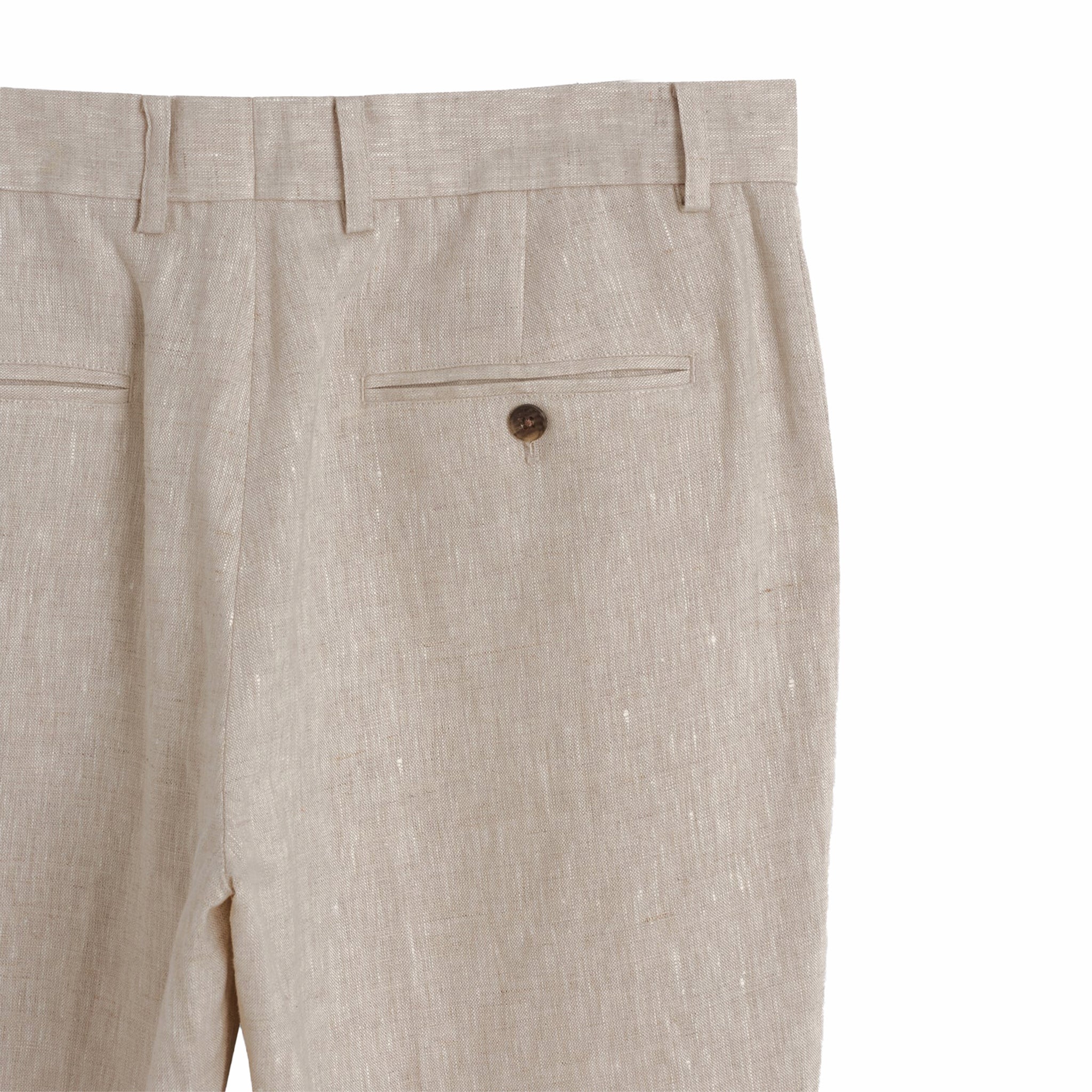 Wax London ALP Trouser 2.0 - Linen (Natural) - August Shop