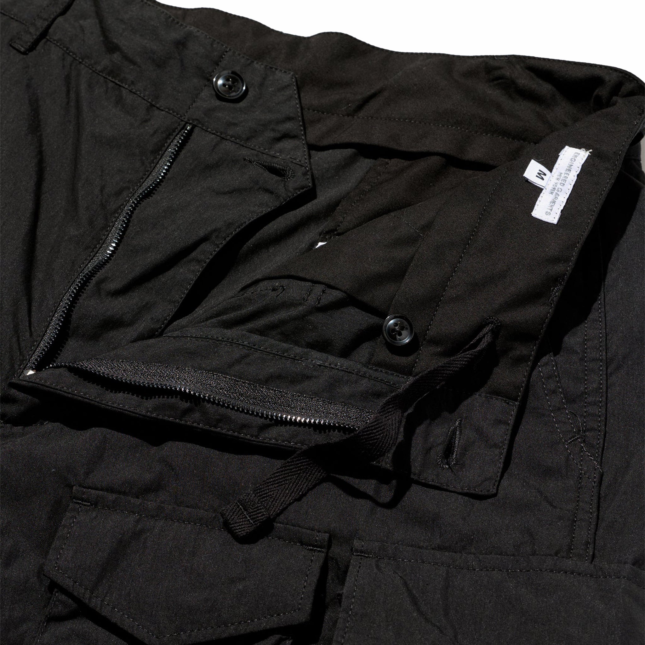Engineered Garments FA Pant - Lt. Weight Nyco Poplin (Black) - August Shop