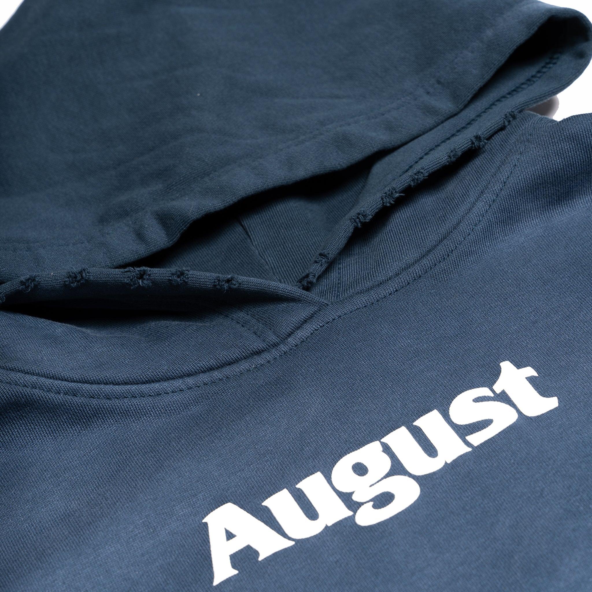 August "Puff Logo" 14oz Heavyweight Hoodie (Potassium Navy) - August Shop