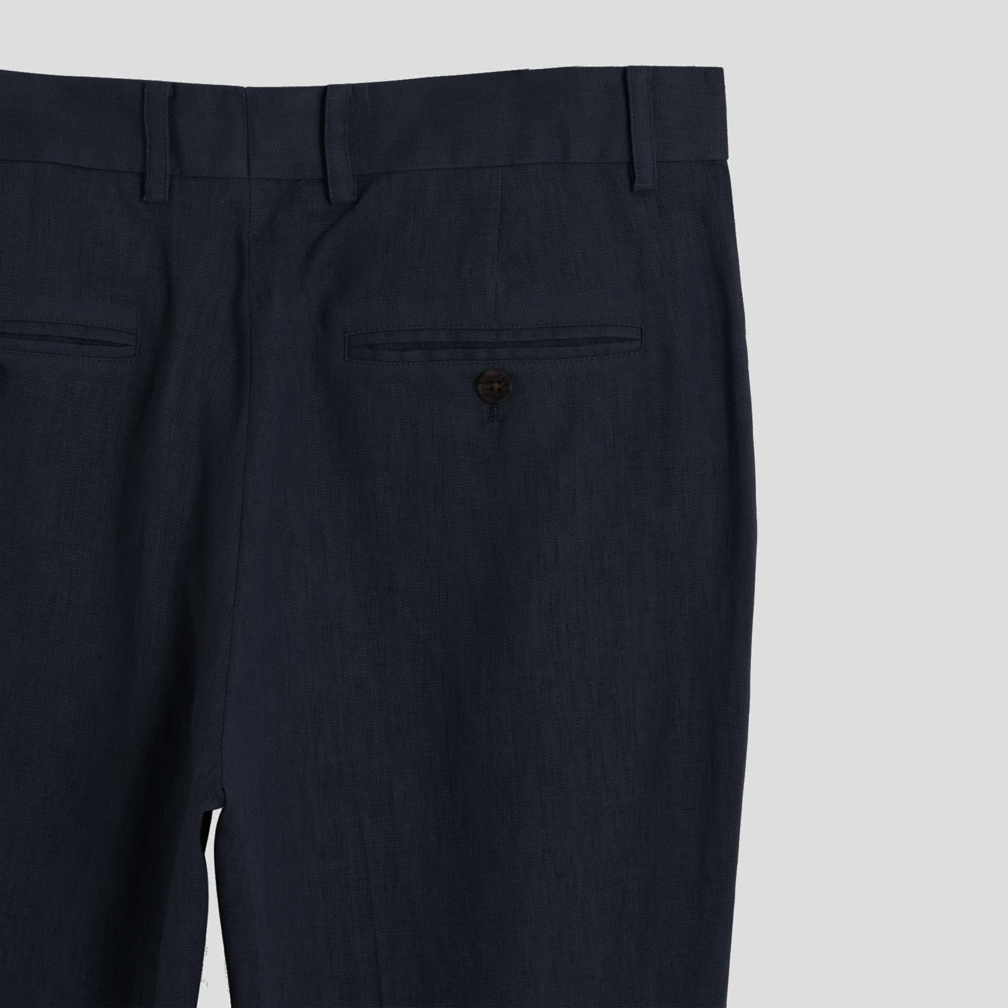 Wax London ALP Trouser 2.0 - Linen (Navy) - August Shop