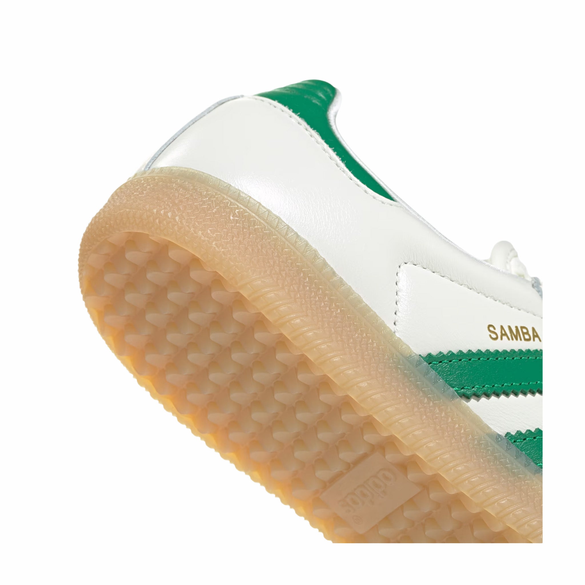 Adidas Women's Samba OG (Off White/Green/Gold Metallic) - August Shop
