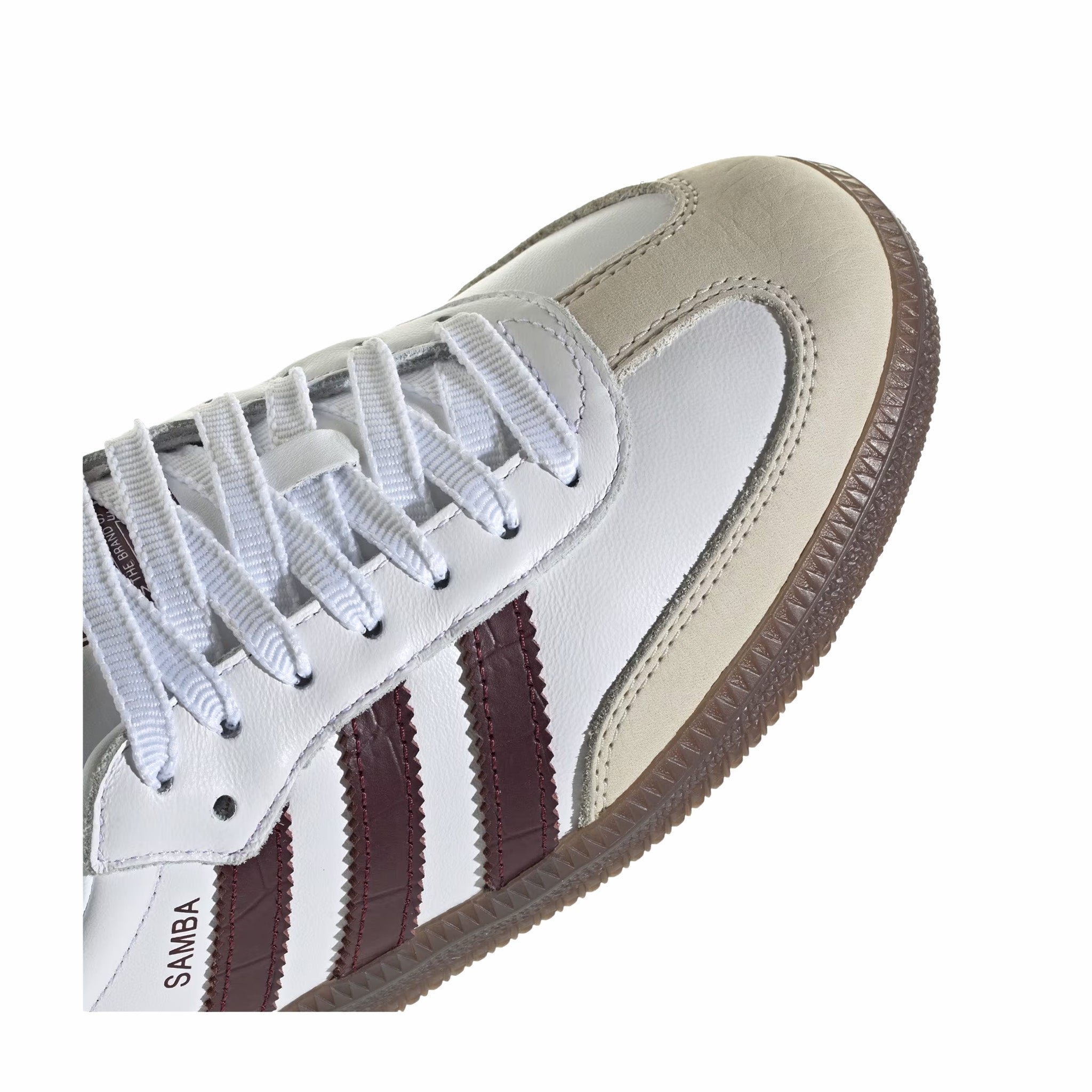 Adidas Women's Samba OG (Cloud White/Maroon/Gum)
