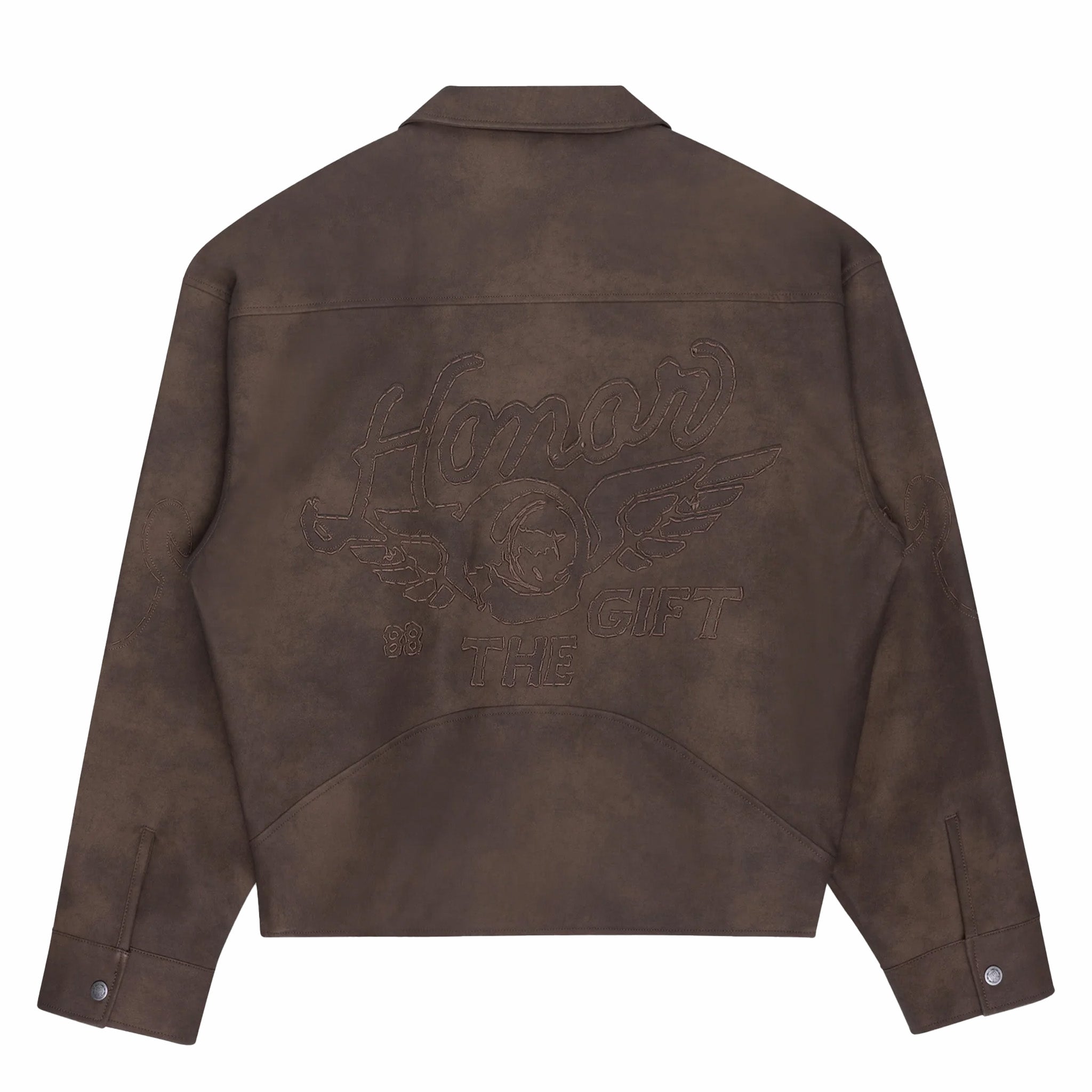 Honor The Gift Aged Jacket (Brown) - August Shop