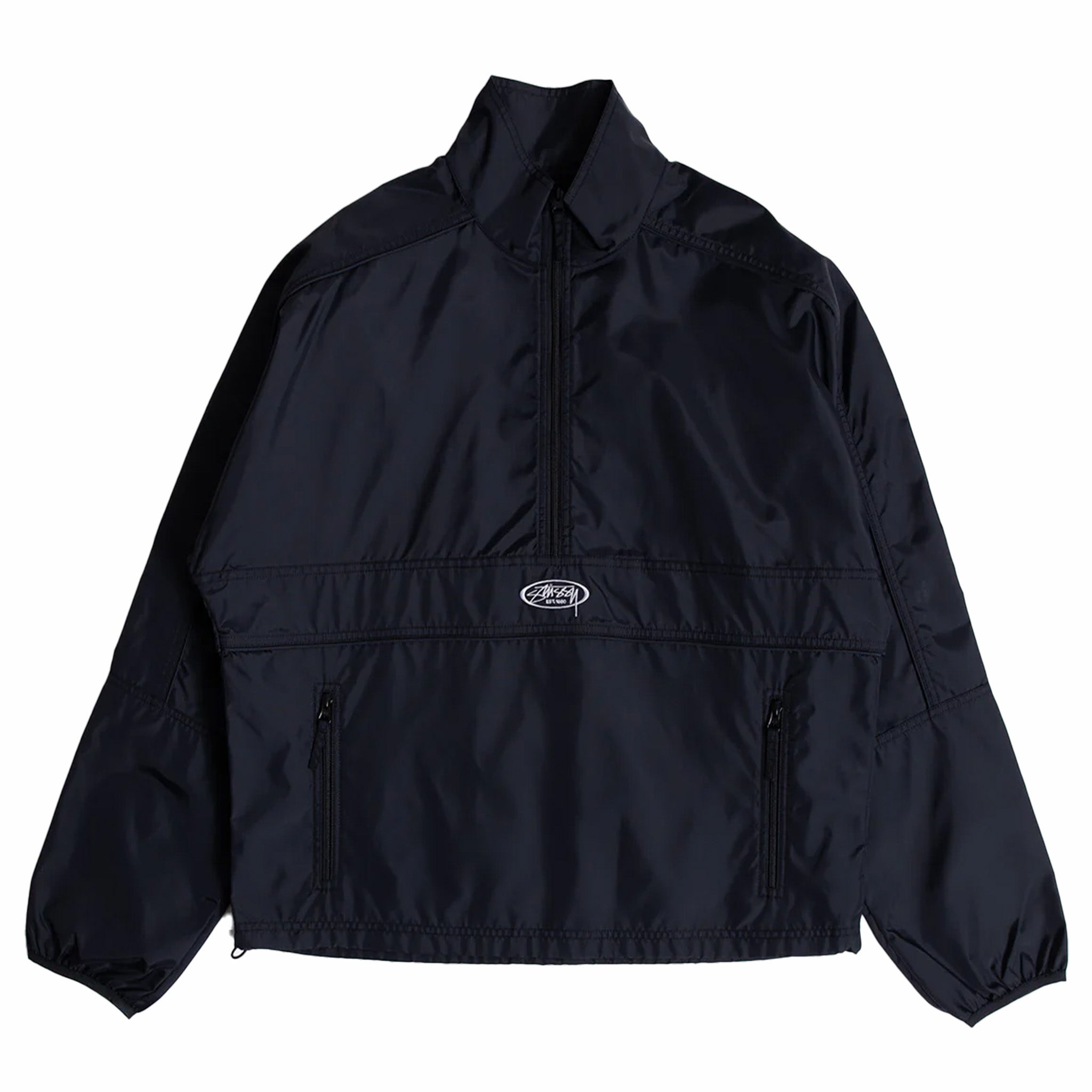 Stüssy Lightweight Pullover Jacket (Black) - August Shop