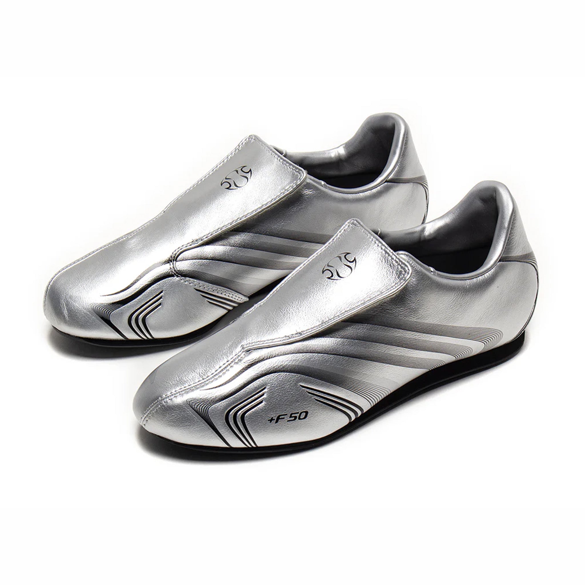 Adidas Women&#39;s Taekwondo F50 Shoes (Silver Metallic/Core Black)