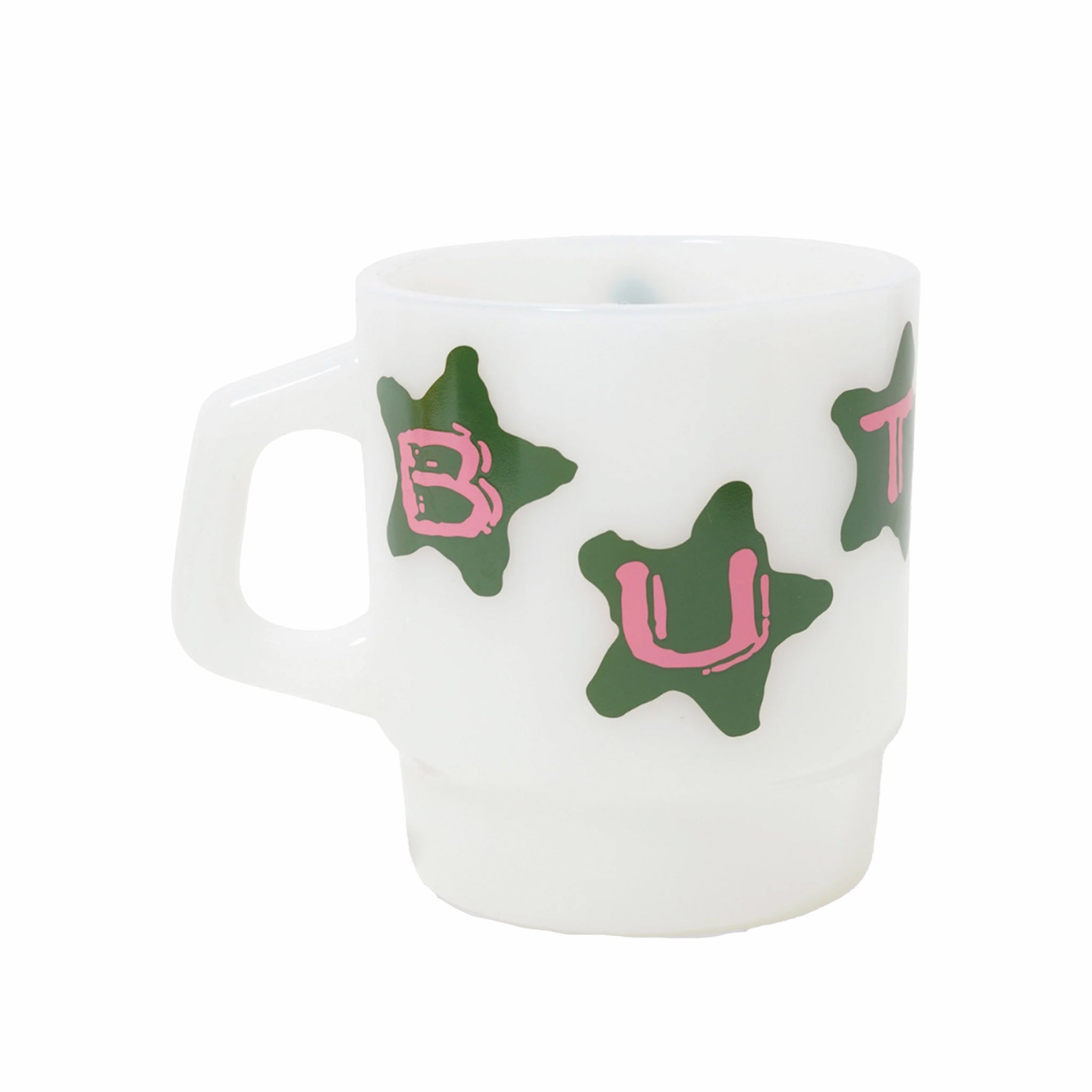 Butter Goods Stars Milk Glass (White) - August Shop