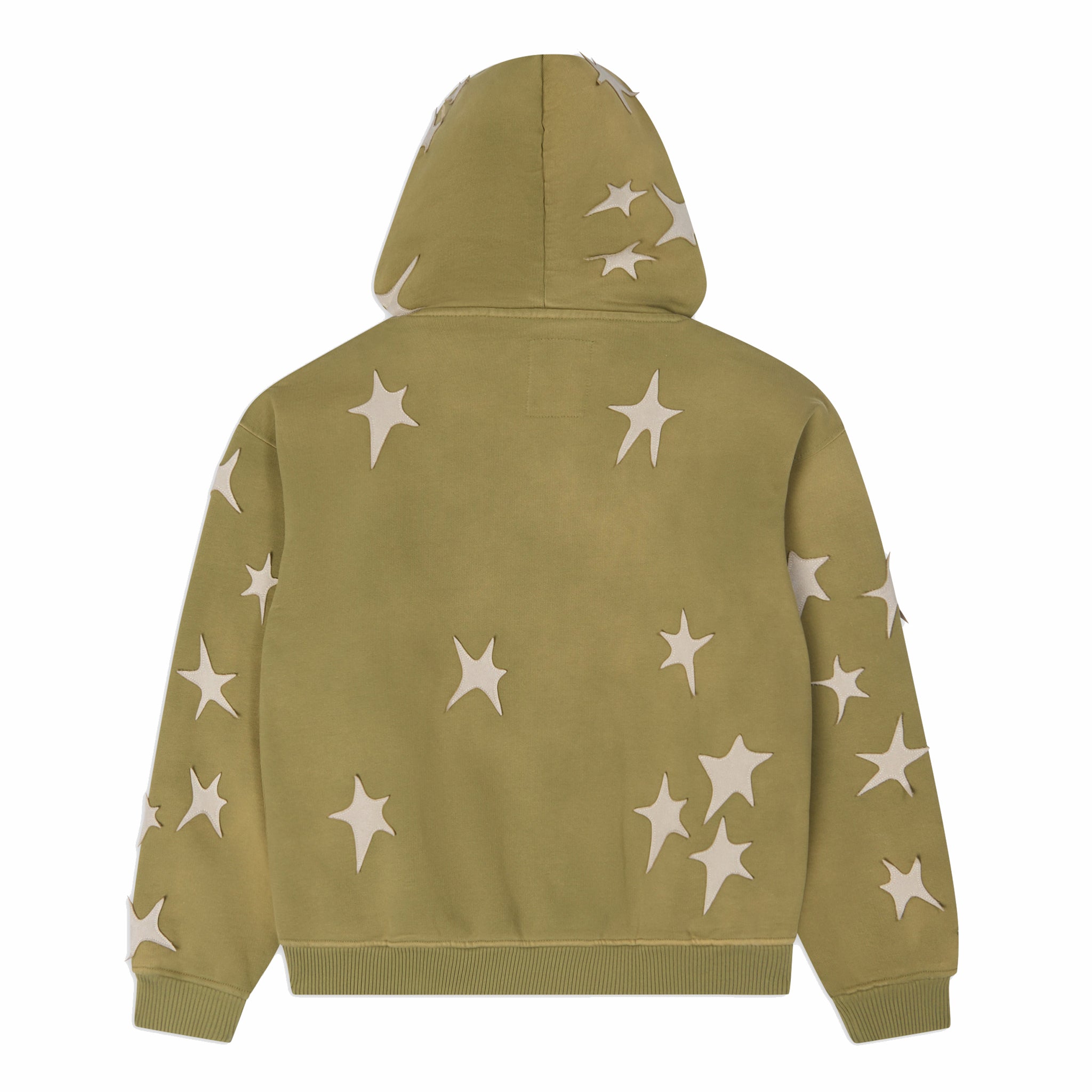 Kidsuper Stars Patchwork Washed Hoodie (Green) - August Shop