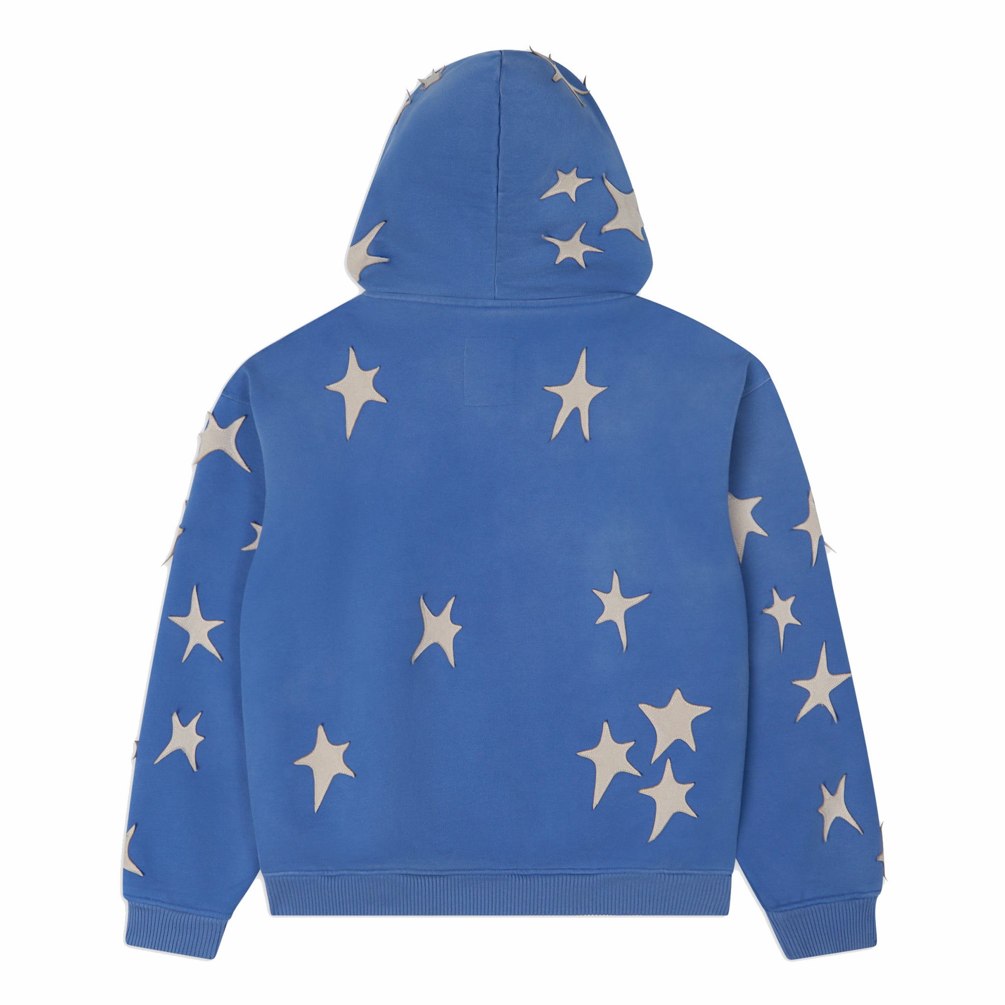 Kidsuper Stars Patchwork Washed Hoodie (Blue) - August Shop