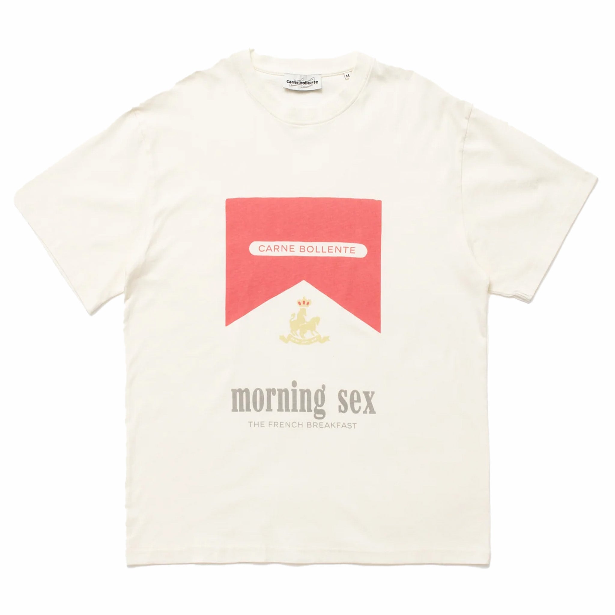 Carne Bollente Breakfast in Bed T-Shirt (Off White) - August Shop