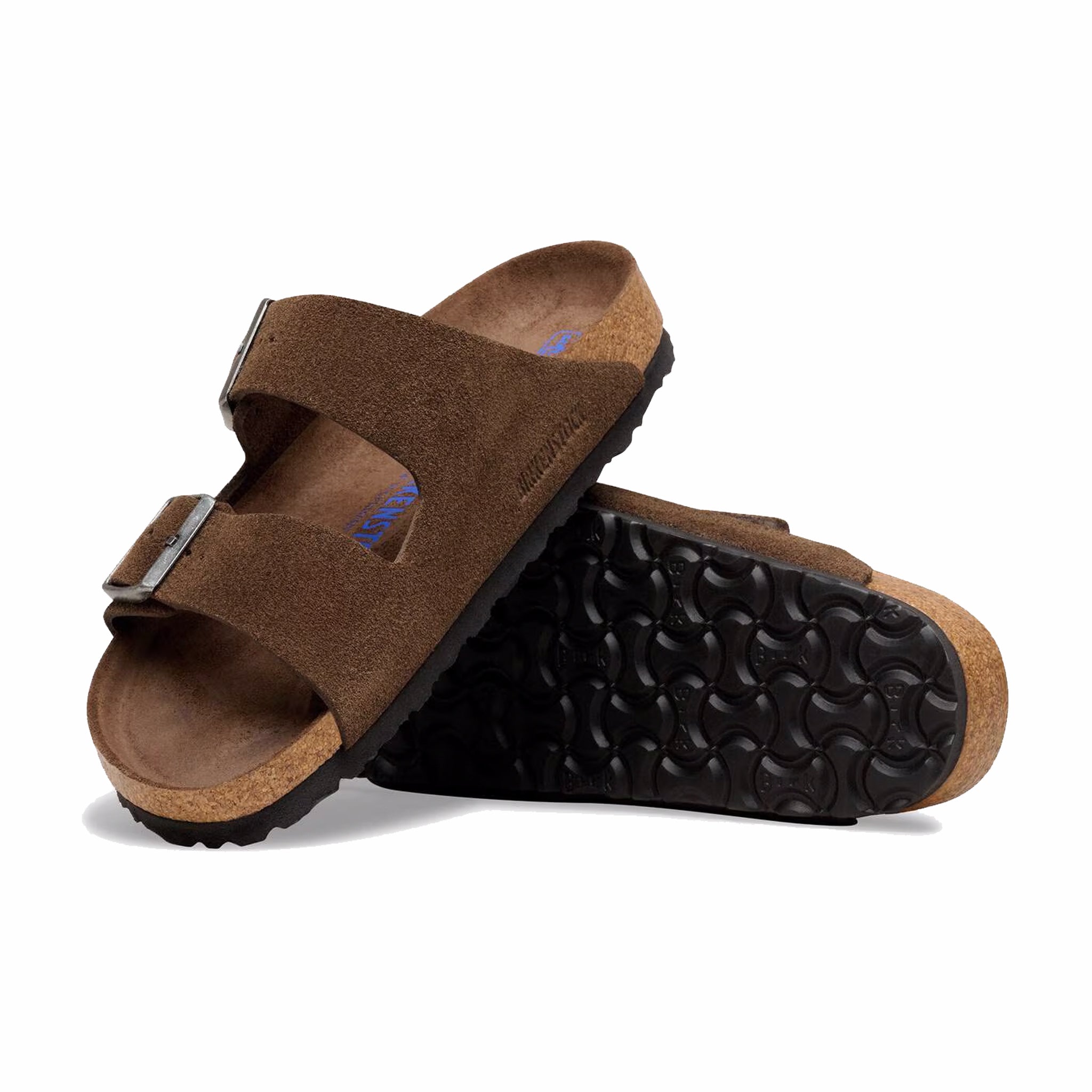 Birkenstock Men's Arizona Soft Footbed Suede Leather - Regular (Carafe Tonal FB) - August Shop