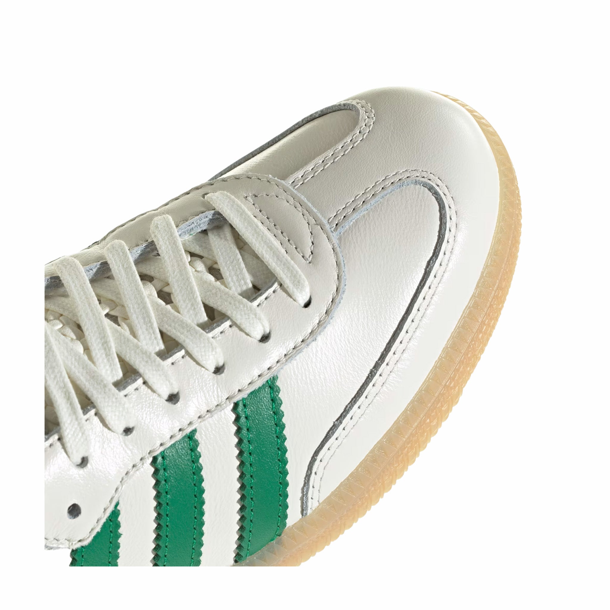 Adidas Women's Samba OG (Off White/Green/Gold Metallic) - August Shop