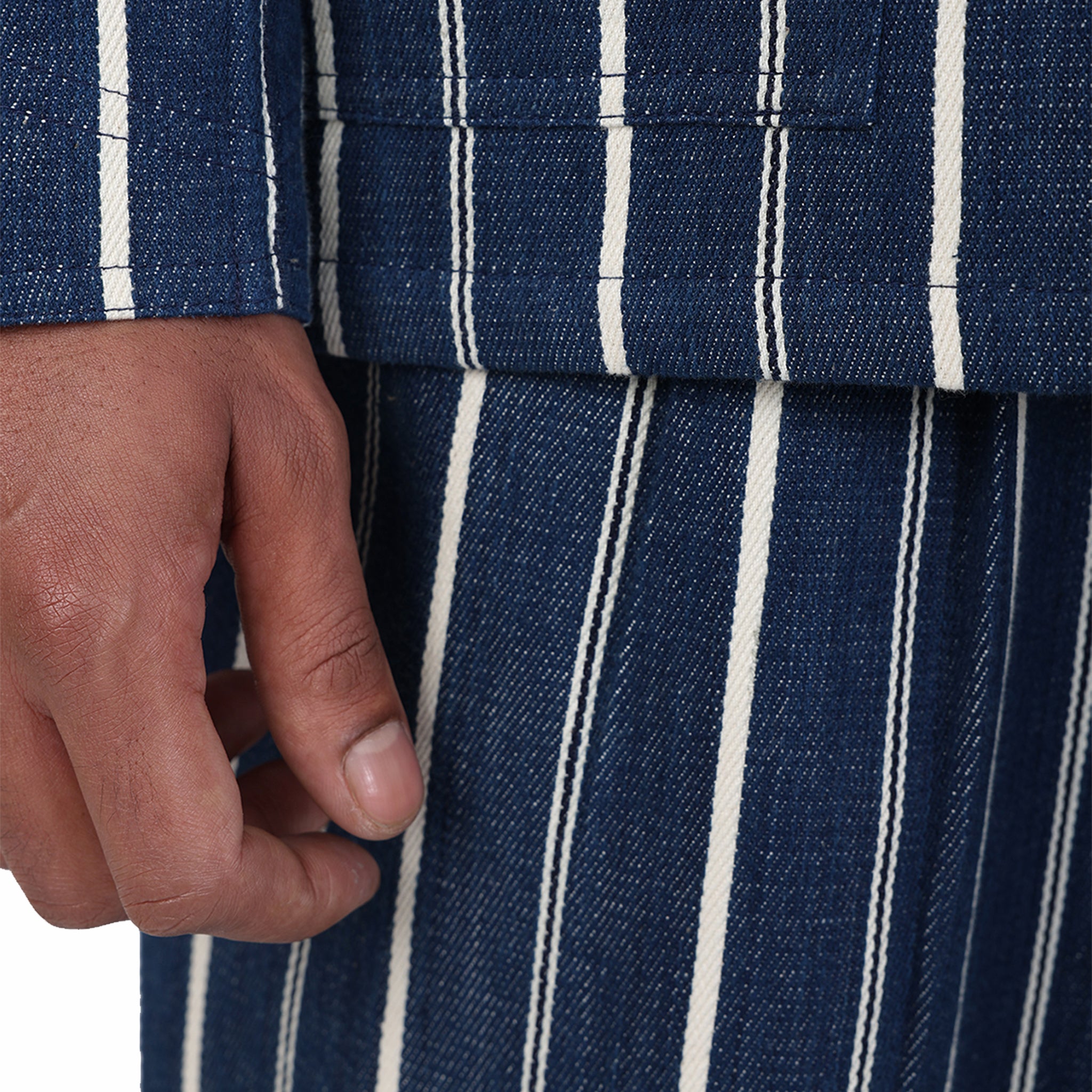 Kardo Somesh Handloom Denim Jacket (Indigo) - August Shop