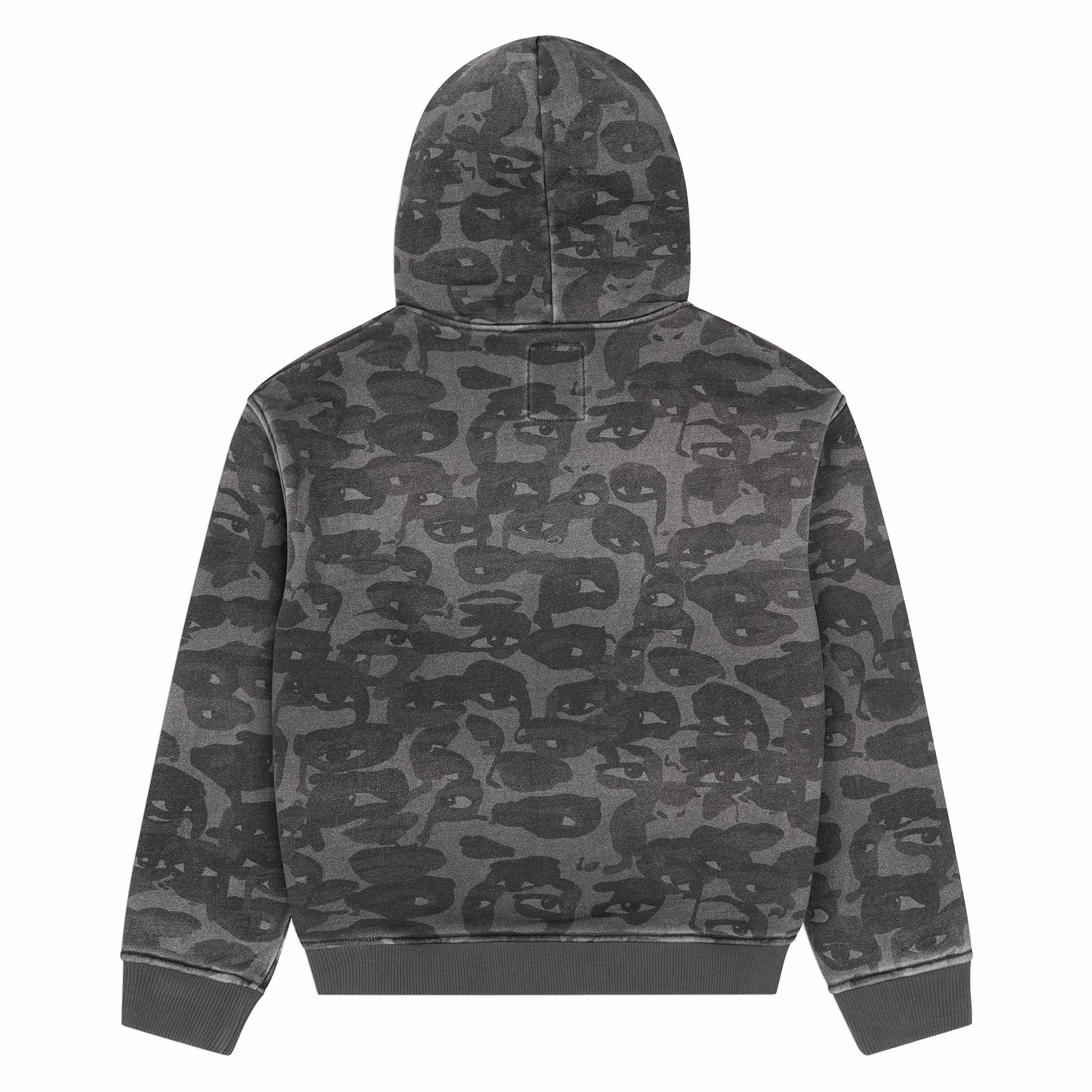 Kidsuper Stars Face Camo Hoodie (Black) - August Shop