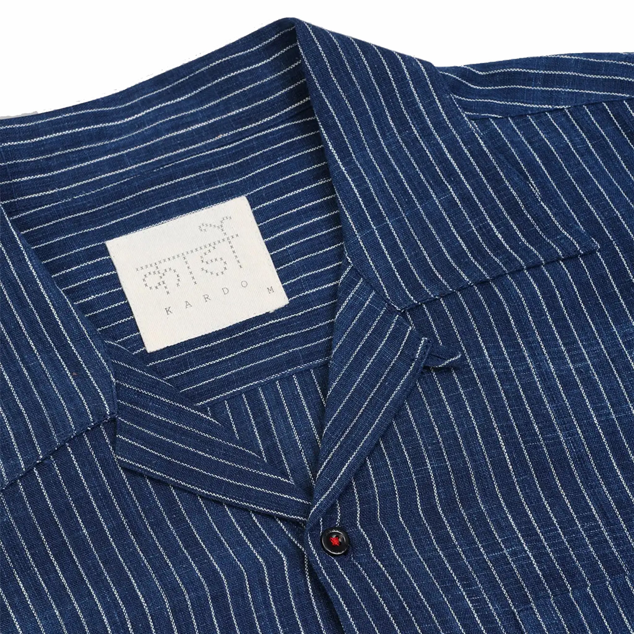 Kardo Rohit Embroidered Short Sleeve Shirt (Indigo)