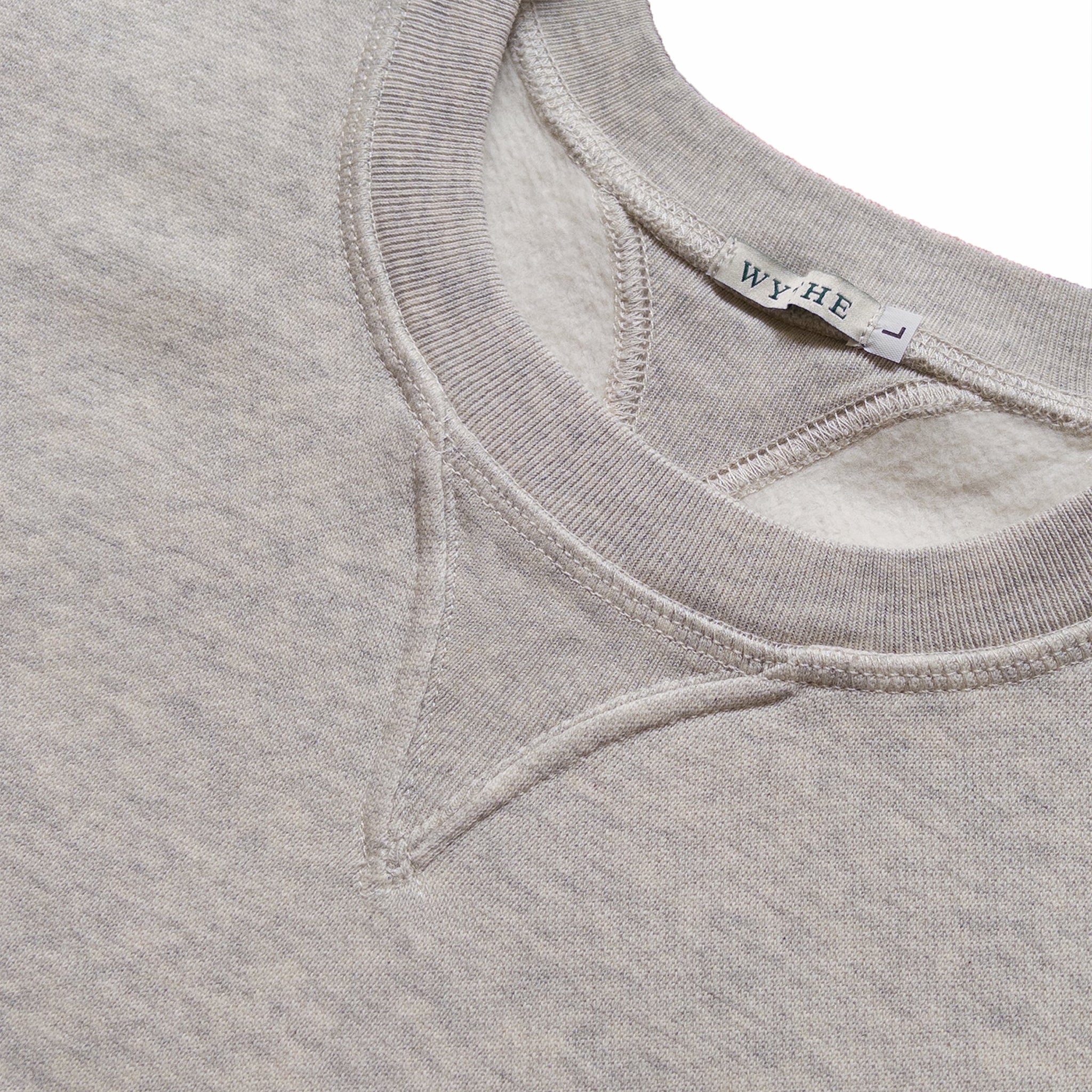 Wythe Crewneck Sweatshirt (Heather Grey) - August Shop