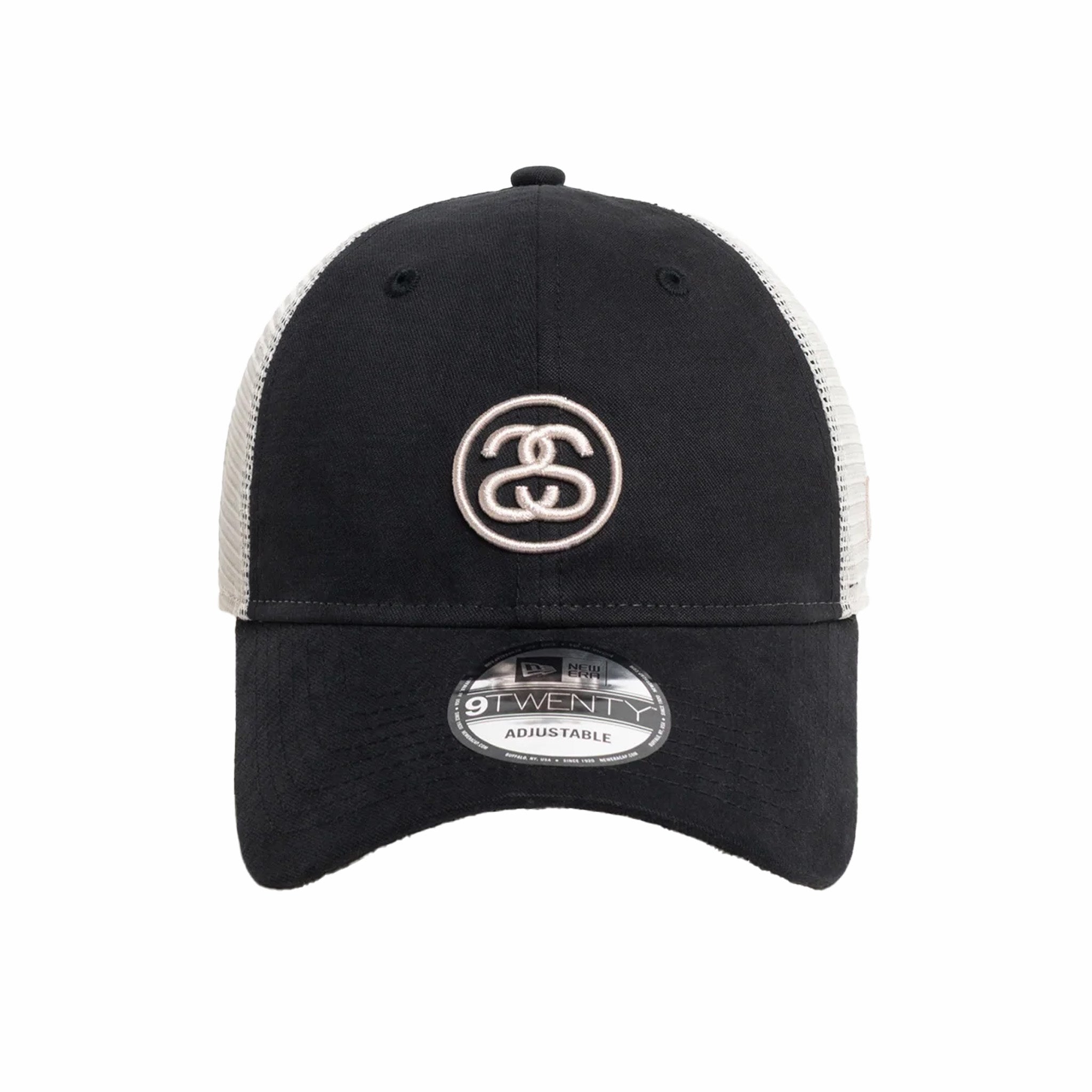 Stüssy SS Link Trucker 9Twenty Hat (Night Black) - August Shop