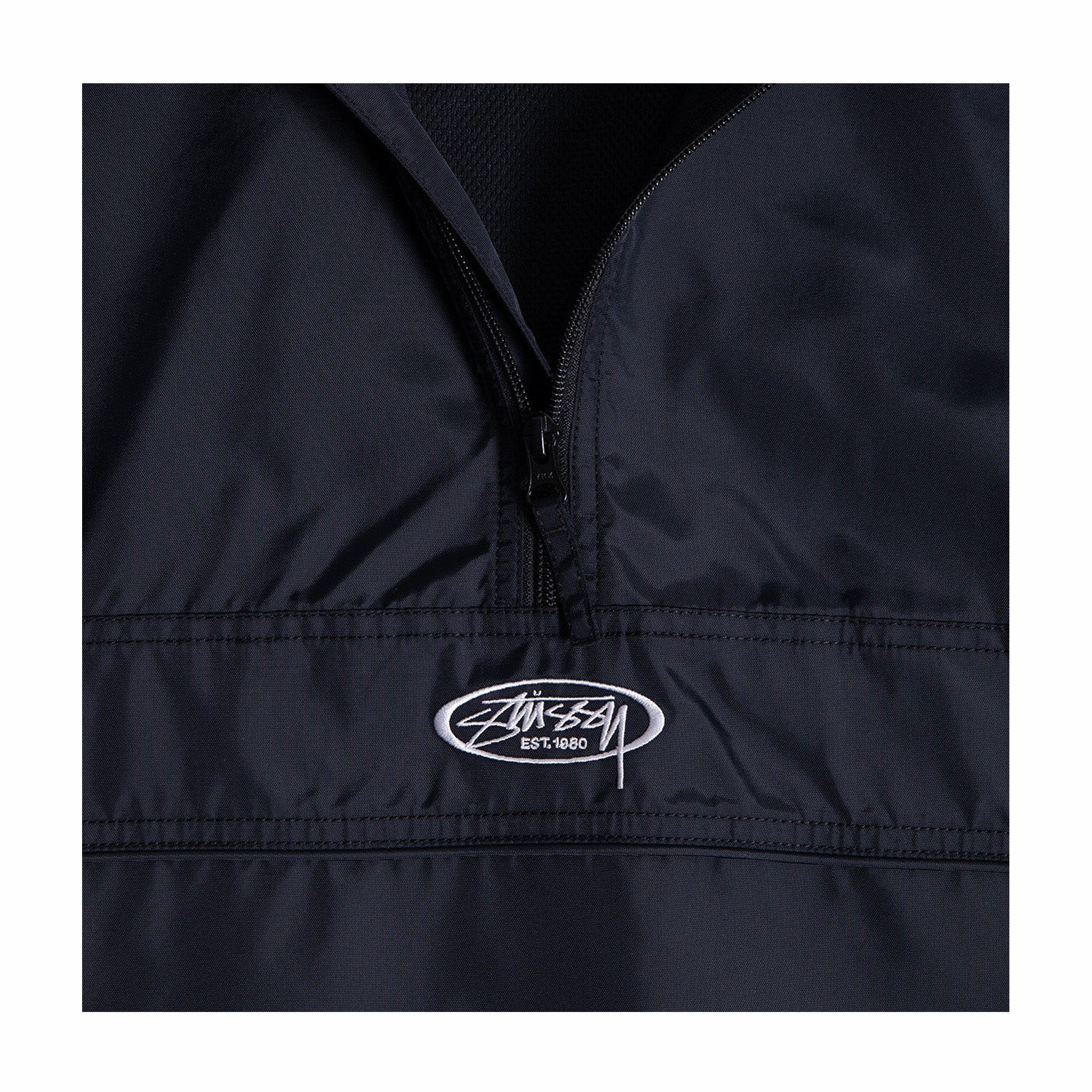 Stüssy Lightweight Pullover Jacket (Black) - August Shop