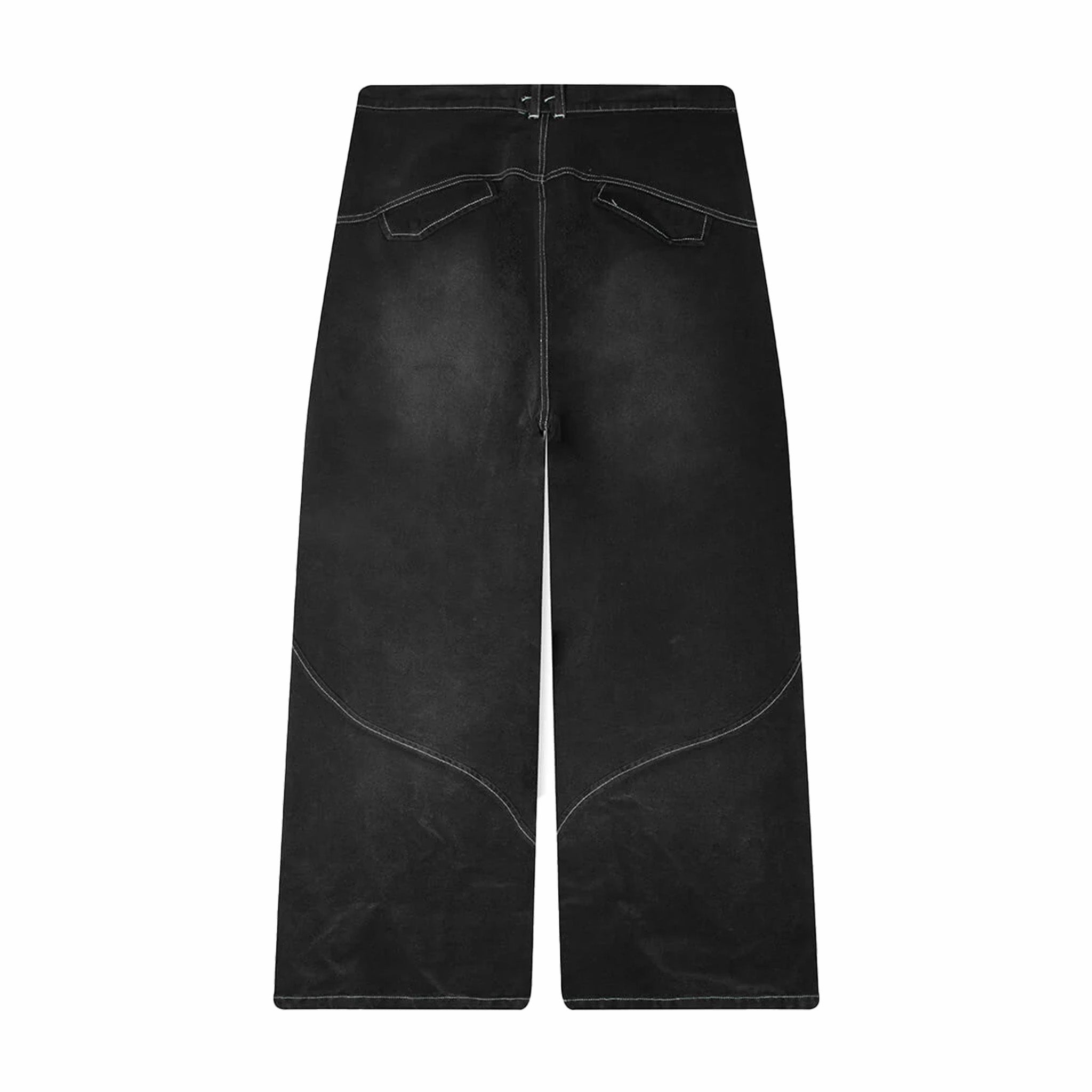 Jungles Denim Slant Pant (Washed Black) - August Shop