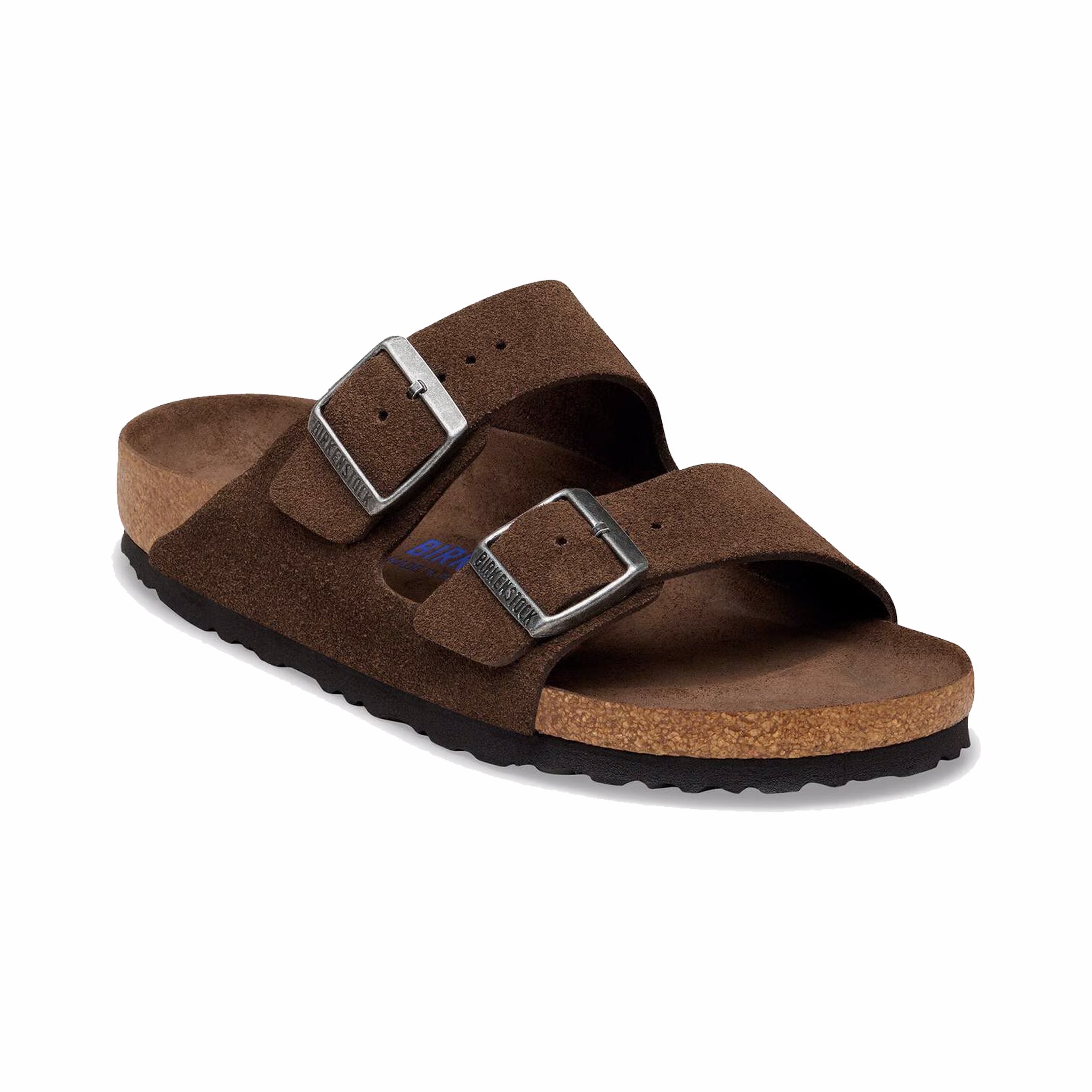 Birkenstock Men's Arizona Soft Footbed Suede Leather - Regular (Carafe Tonal FB) - August Shop