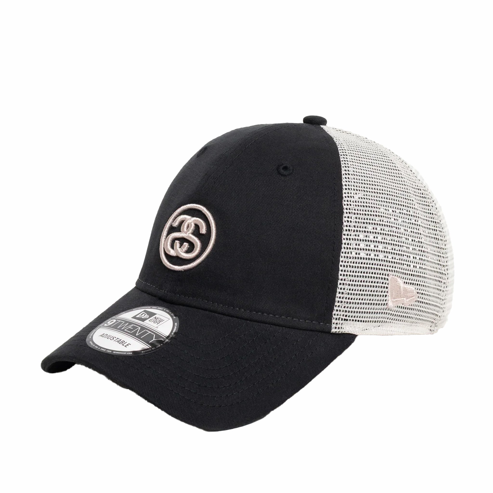 Stüssy SS Link Trucker 9Twenty Hat (Night Black) - August Shop