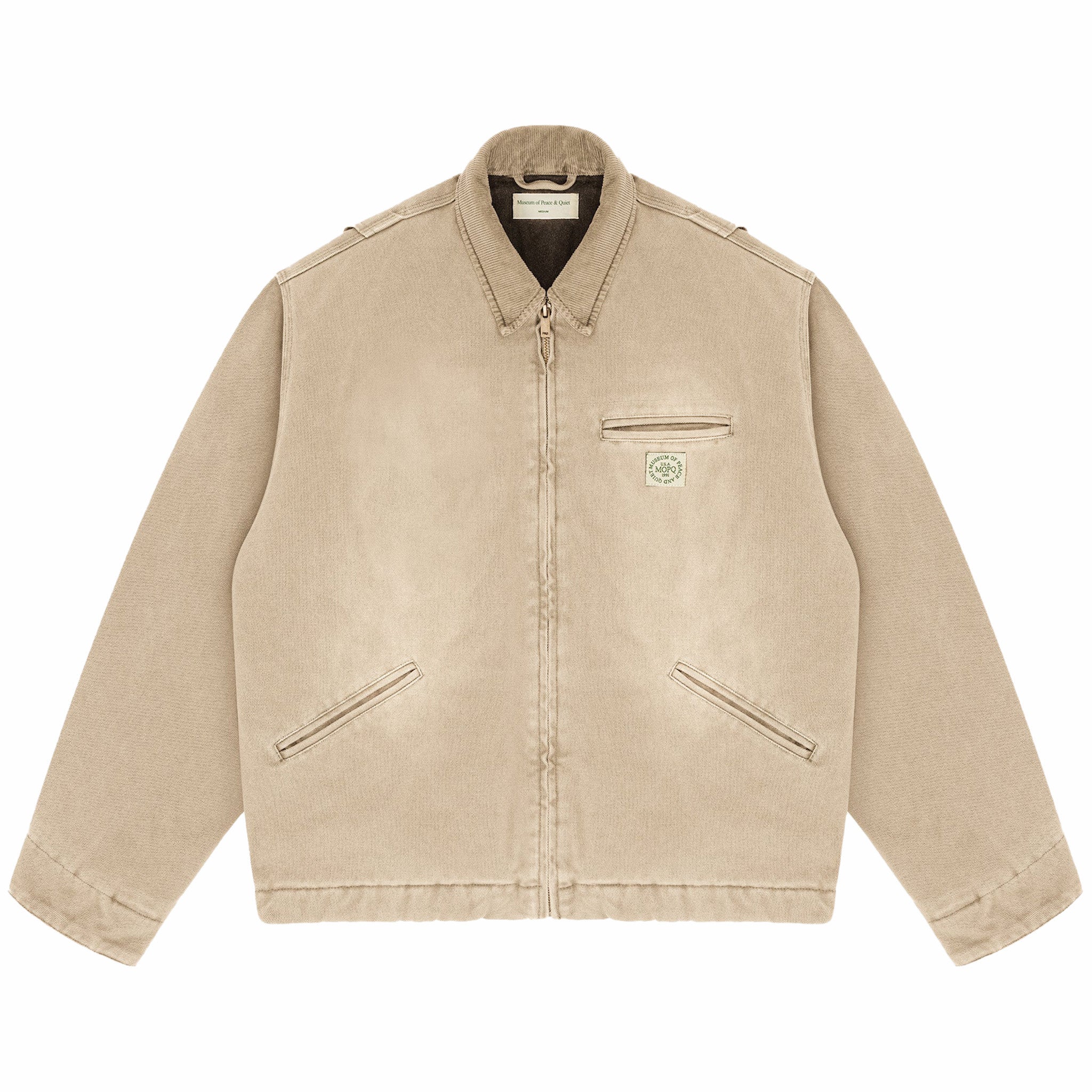 Museum of Peace &amp; Quiet Utility Canvas Jacket (Tan) - August Shop