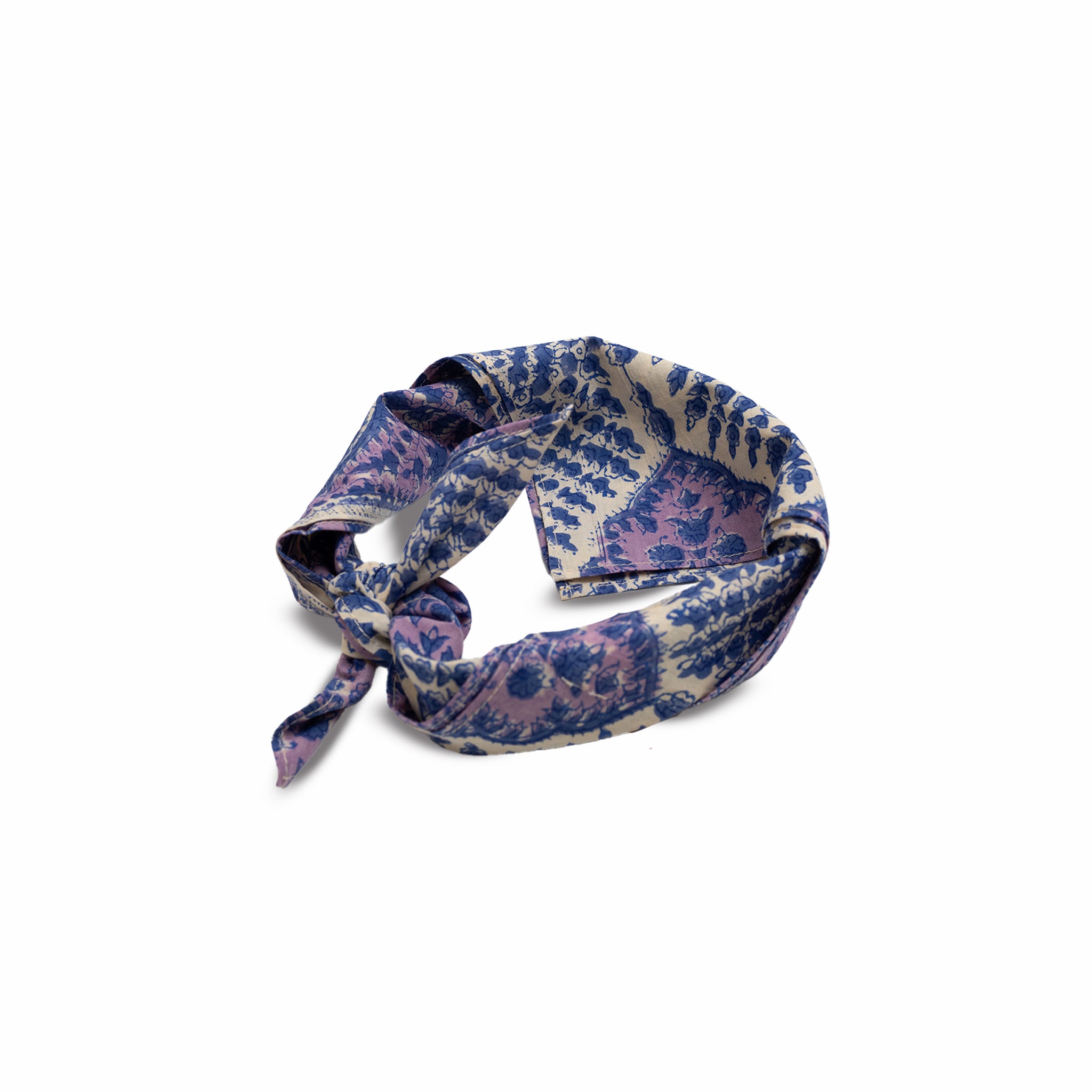 Kardo Block Print Bandana (Purple) - August Shop