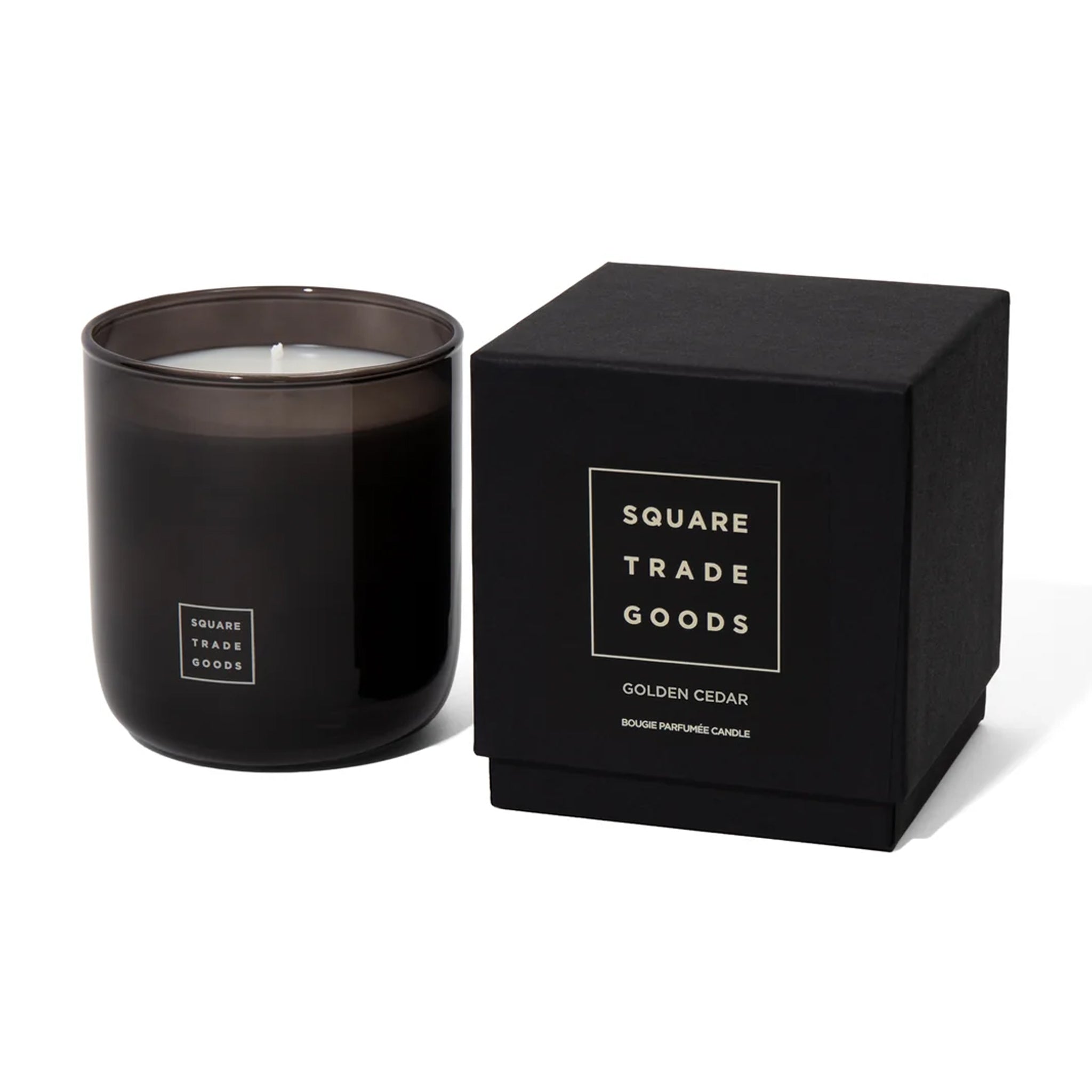 Square Trade Goods Golden Cedar 10oz. Candle - August Shop