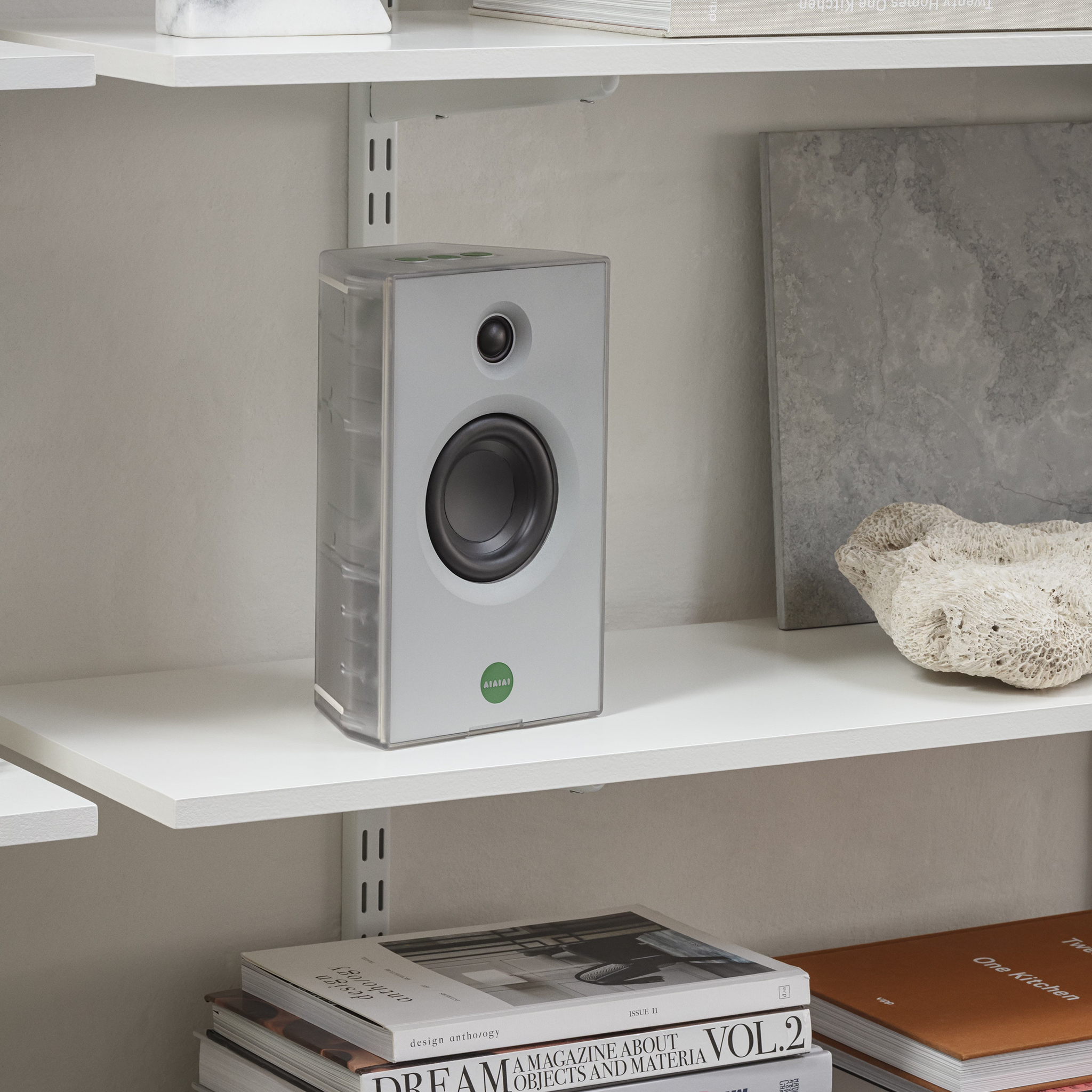 AIAIAI x HIDDEN NY UNIT-4 Portable Speaker (White/Green)