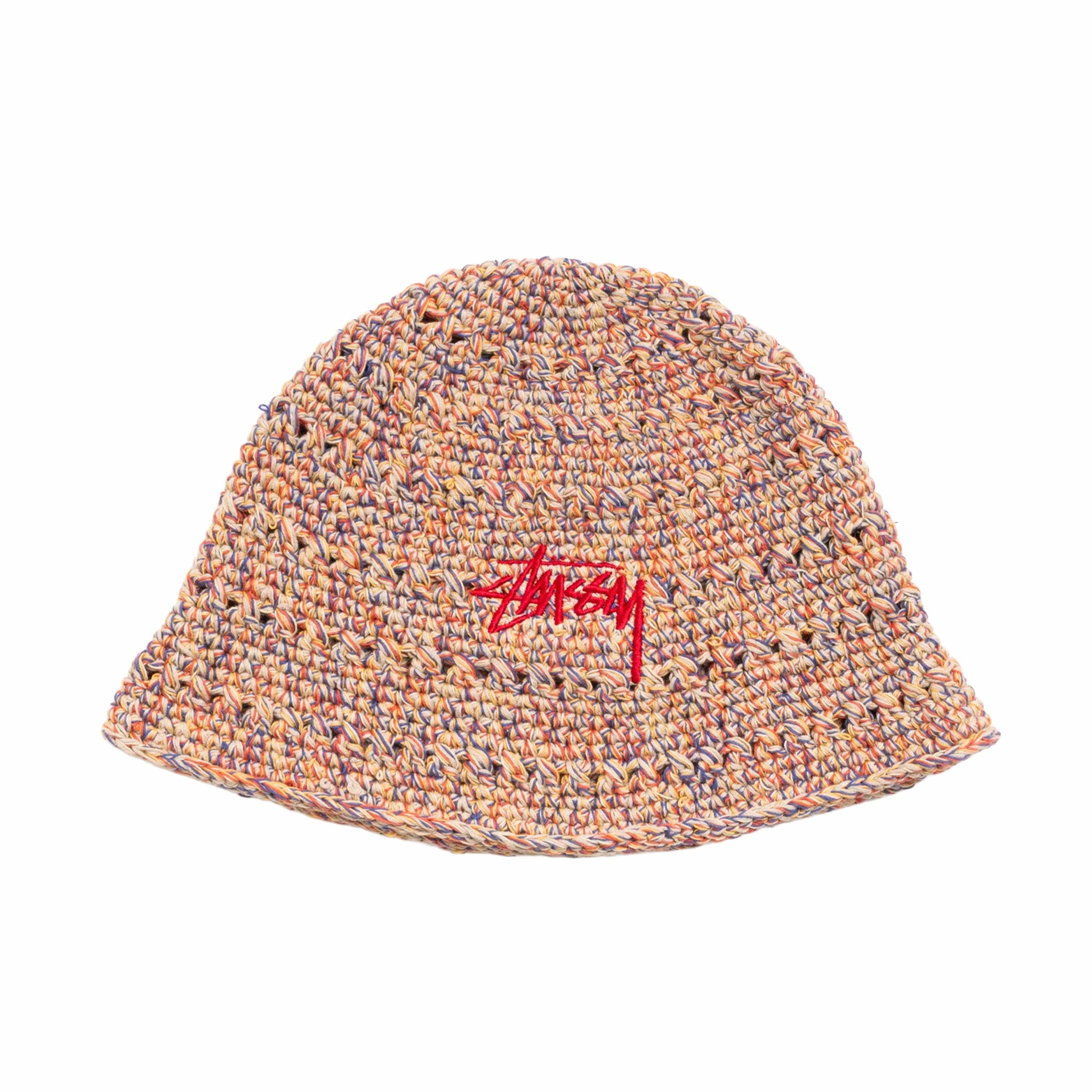 Stüssy Hemp Stock Knit Bucket Hat (Multi Tan)