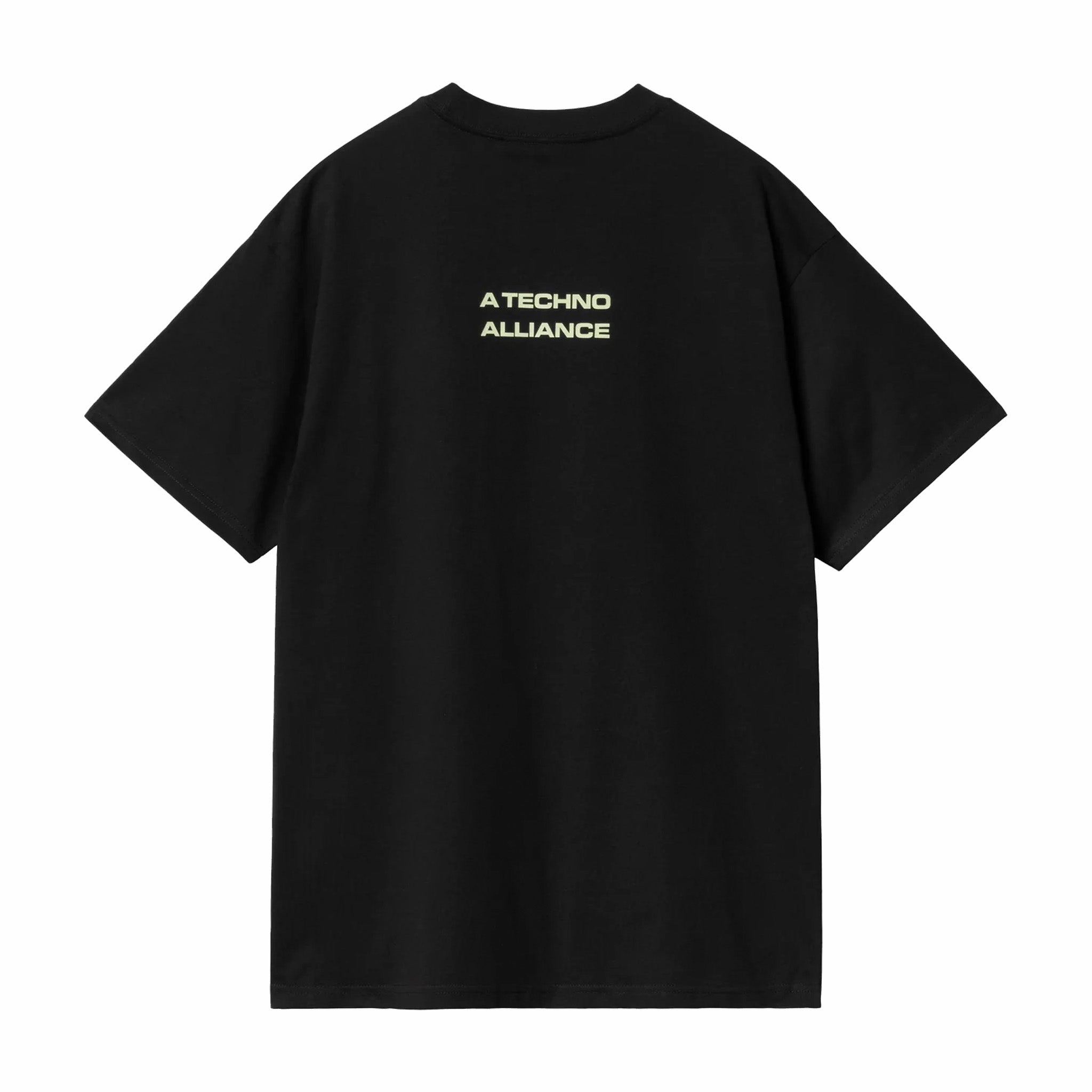 Carhartt WIP x TRESOR Techno Alliance T-Shirt (Black/Glow Green) - August Shop