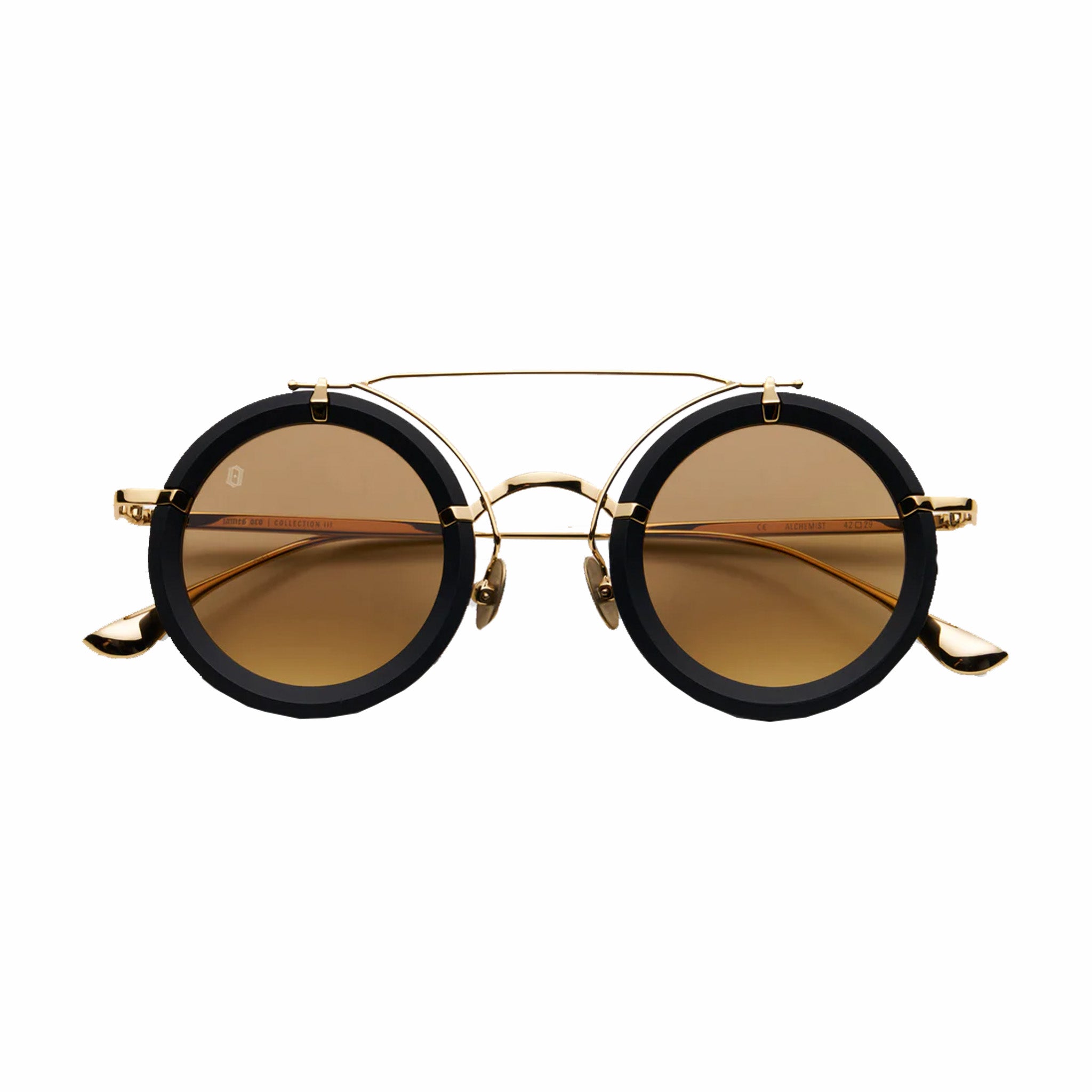 James Oro Amber &quot;Alchemist&quot; (Amber Tint/Black Frame) - August Shop