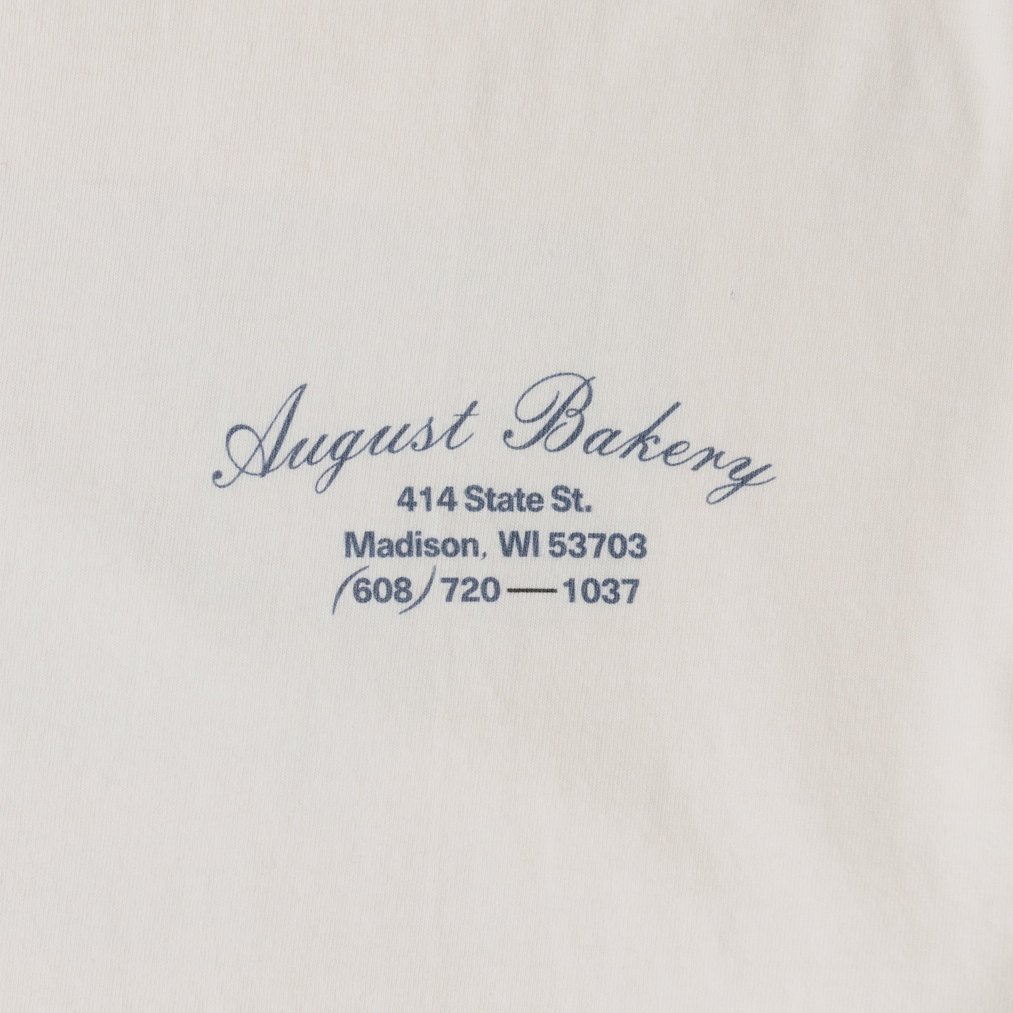 August &quot;Bakery&quot; T-Shirt (Creme) - August Shop