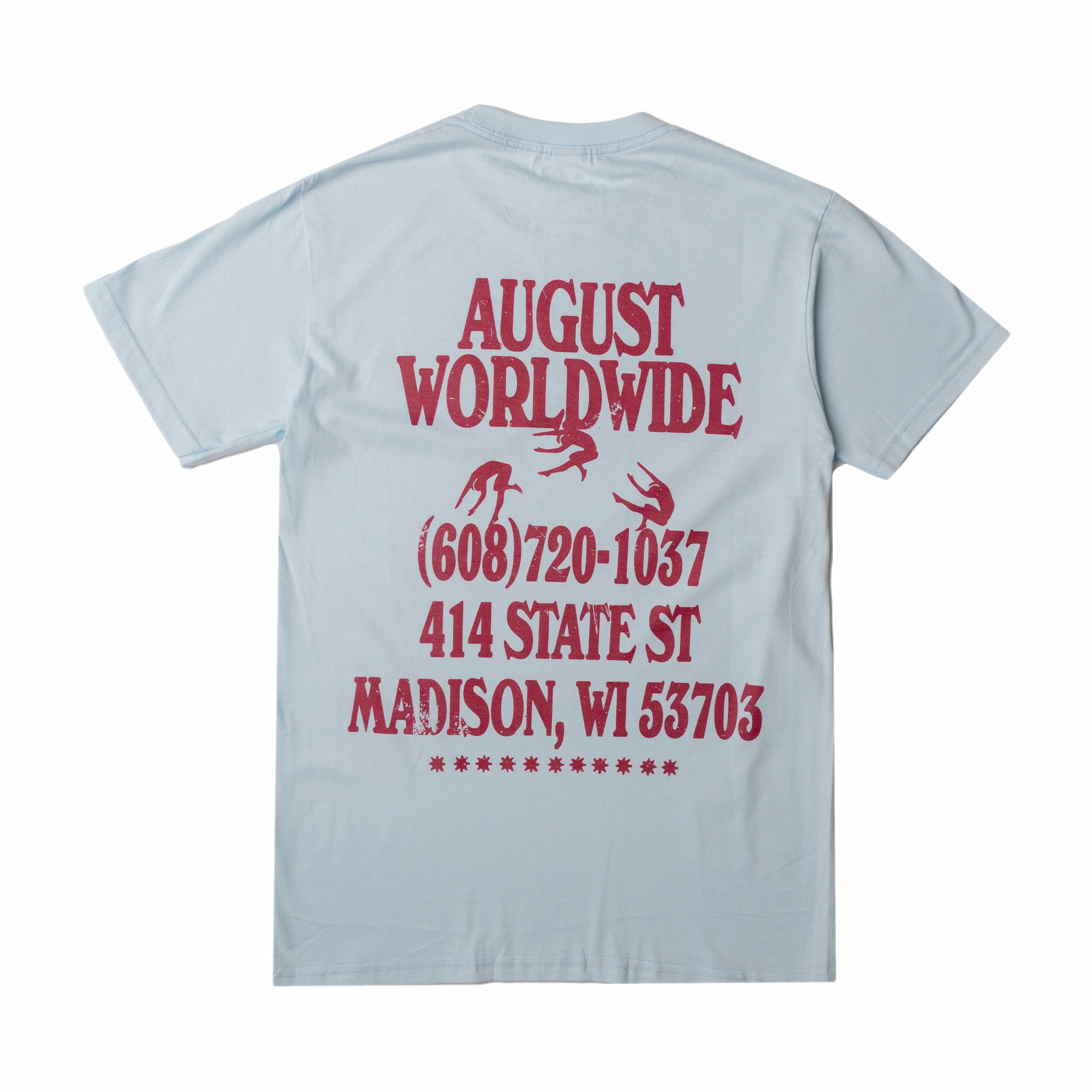 August &quot;Worldwide&quot; T-Shirt (Chambray) - August Shop