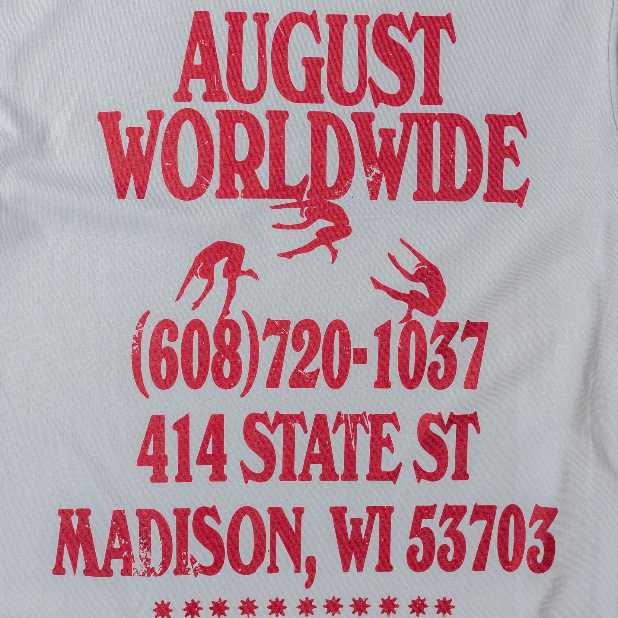 August &quot;Worldwide&quot; T-Shirt (Chambray) - August Shop