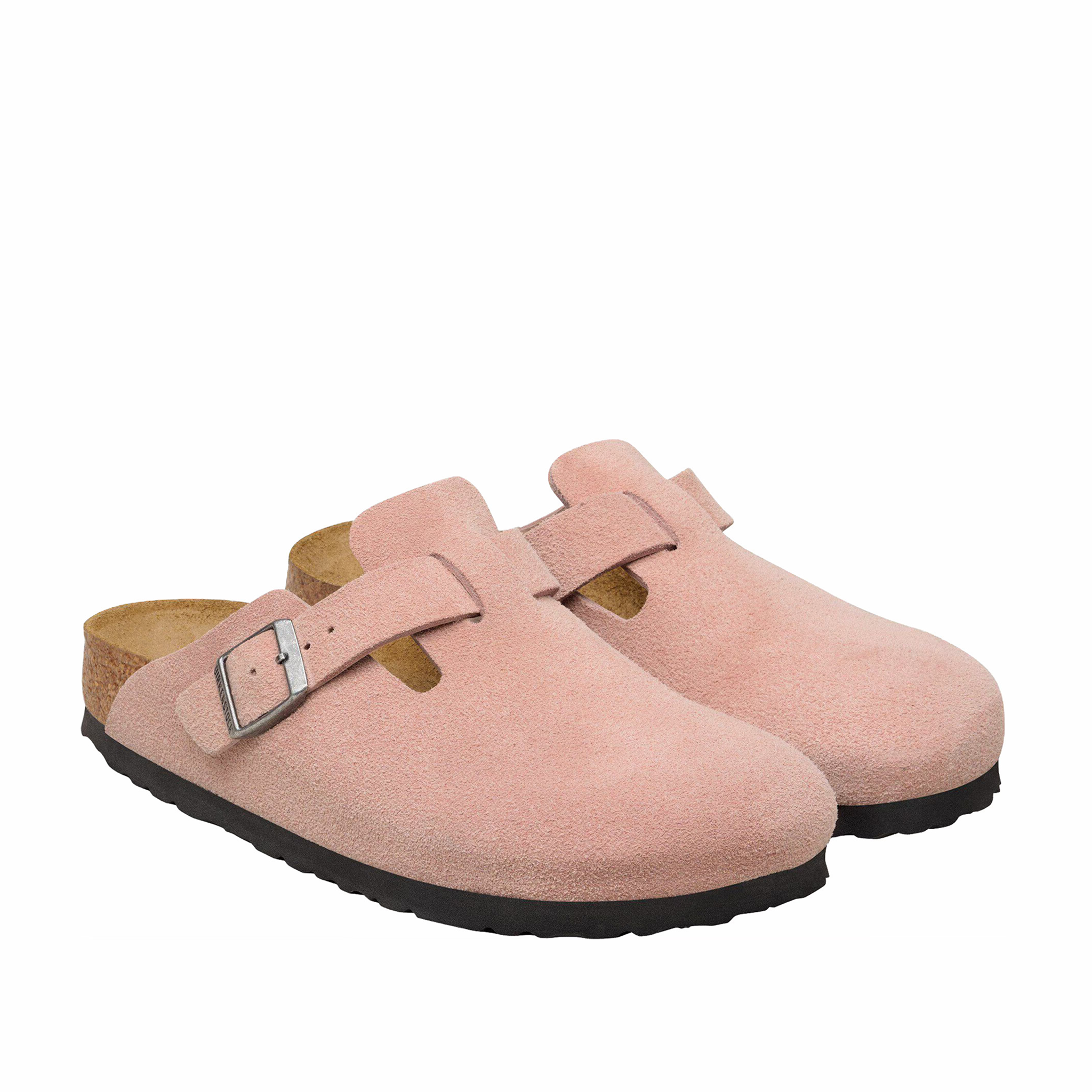Birkenstock Women's Boston Suede Leather - Narrow (Pink Clay) - August Shop