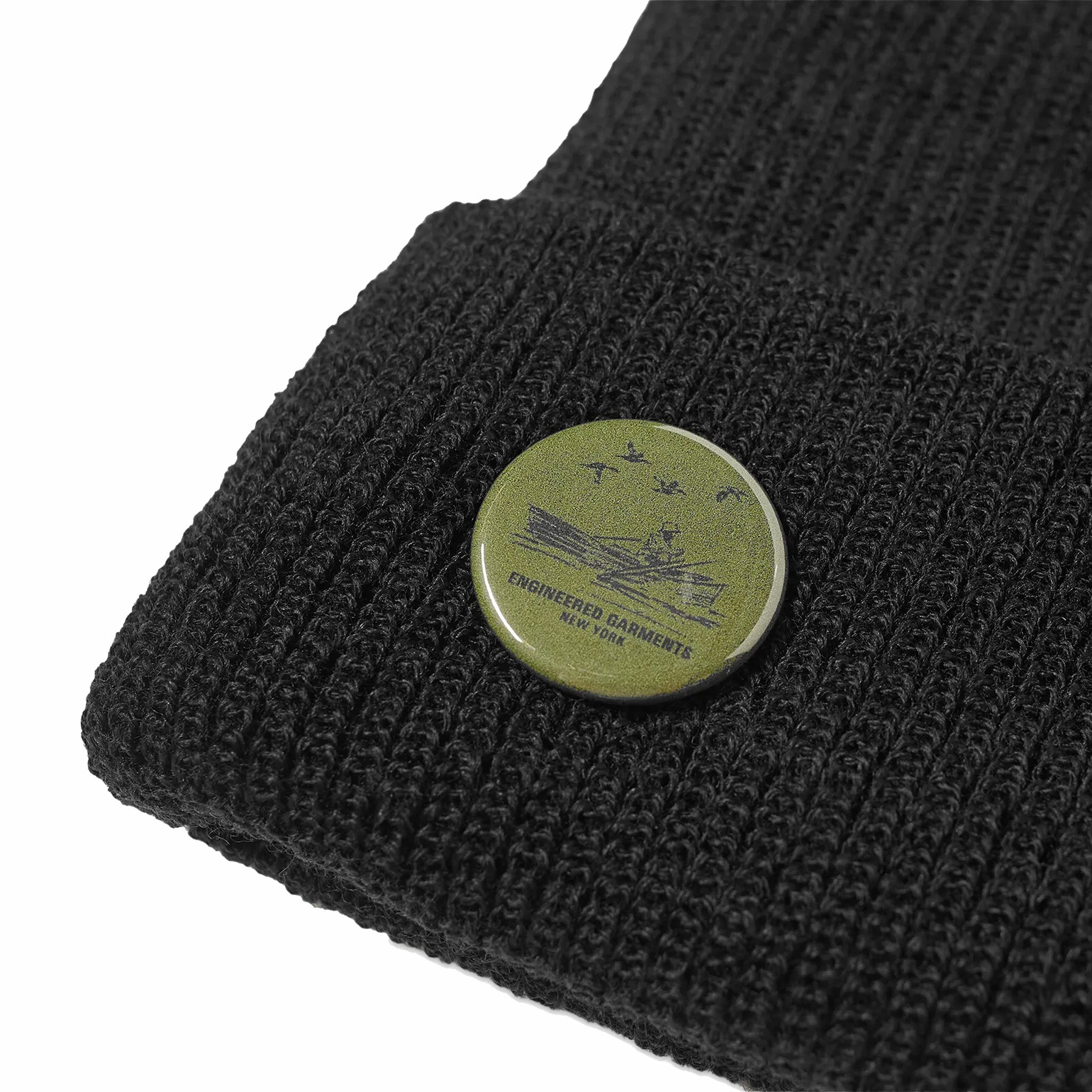 Engineered Garments Wool Watch Beanie (Black) - August Shop