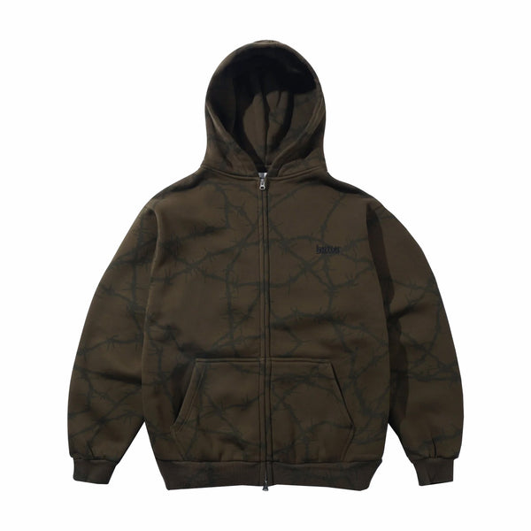 Butter Goods Wired Zip-Thru Hood (Fudge) – August