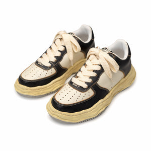 Maison MIHARA YASUHIRO "WAYNE" OG Sole VC Leather Low-top Sneaker (Black/White) - August Shop